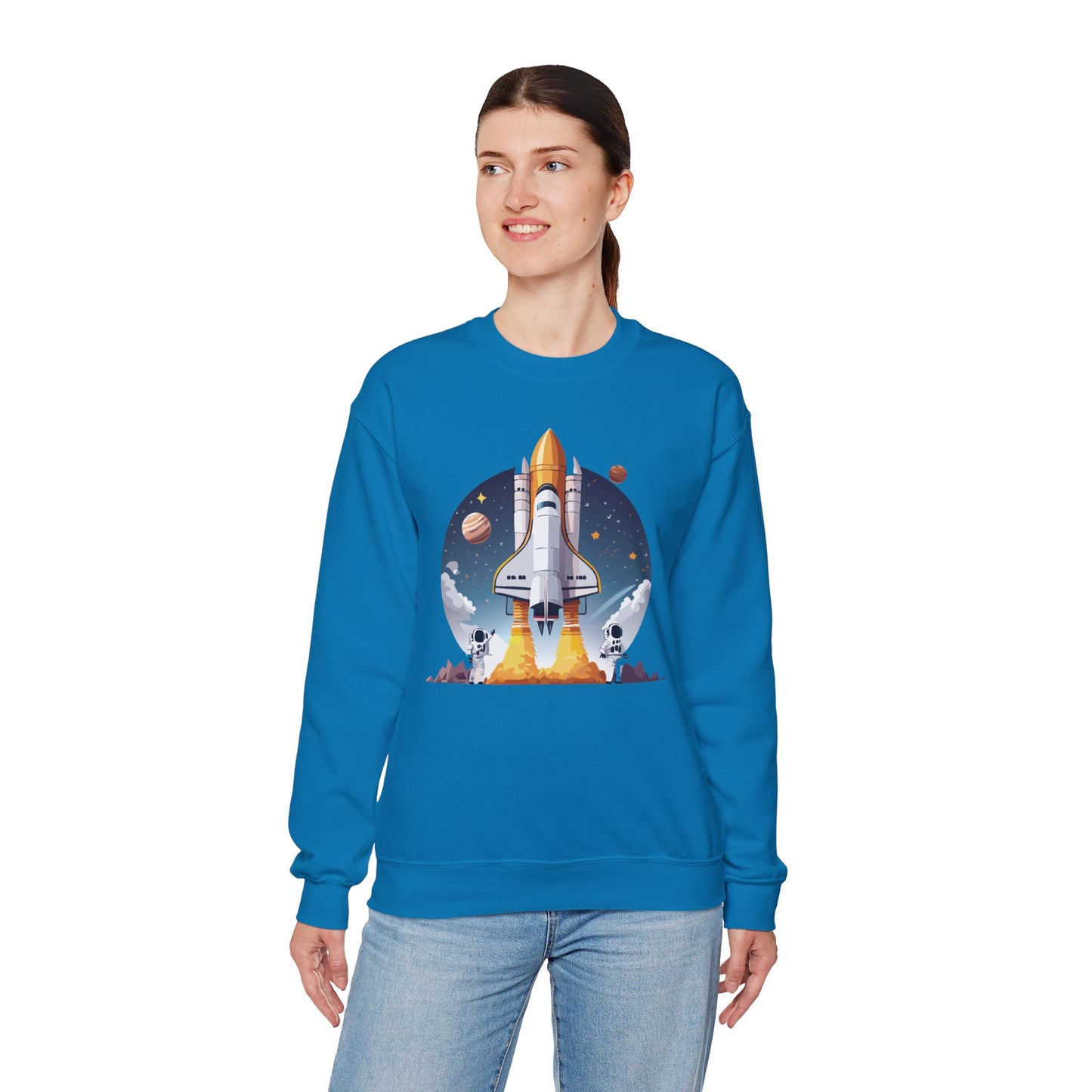 Space Shuttle Sweatshirt, Cosmic Sweatshirt, Astronaut Sweatshirt, Space Cosmic Sweatshirt