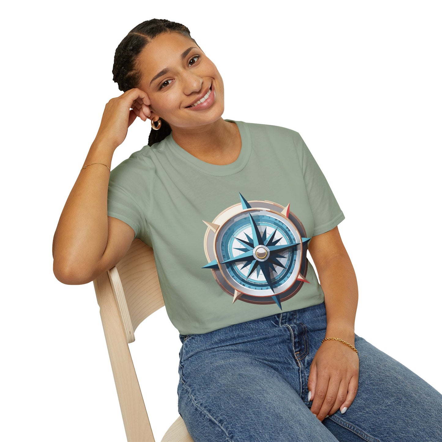 Compass T Shirt, Compass Shirt, Shirt with Compass, Navigator Shirt