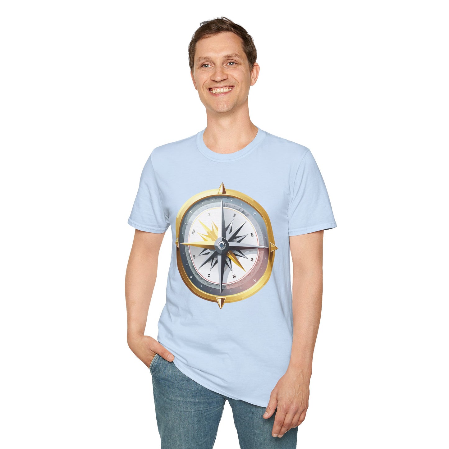 Compass T Shirt, Compass Shirt, Shirt with Compass, Navigator Shirt