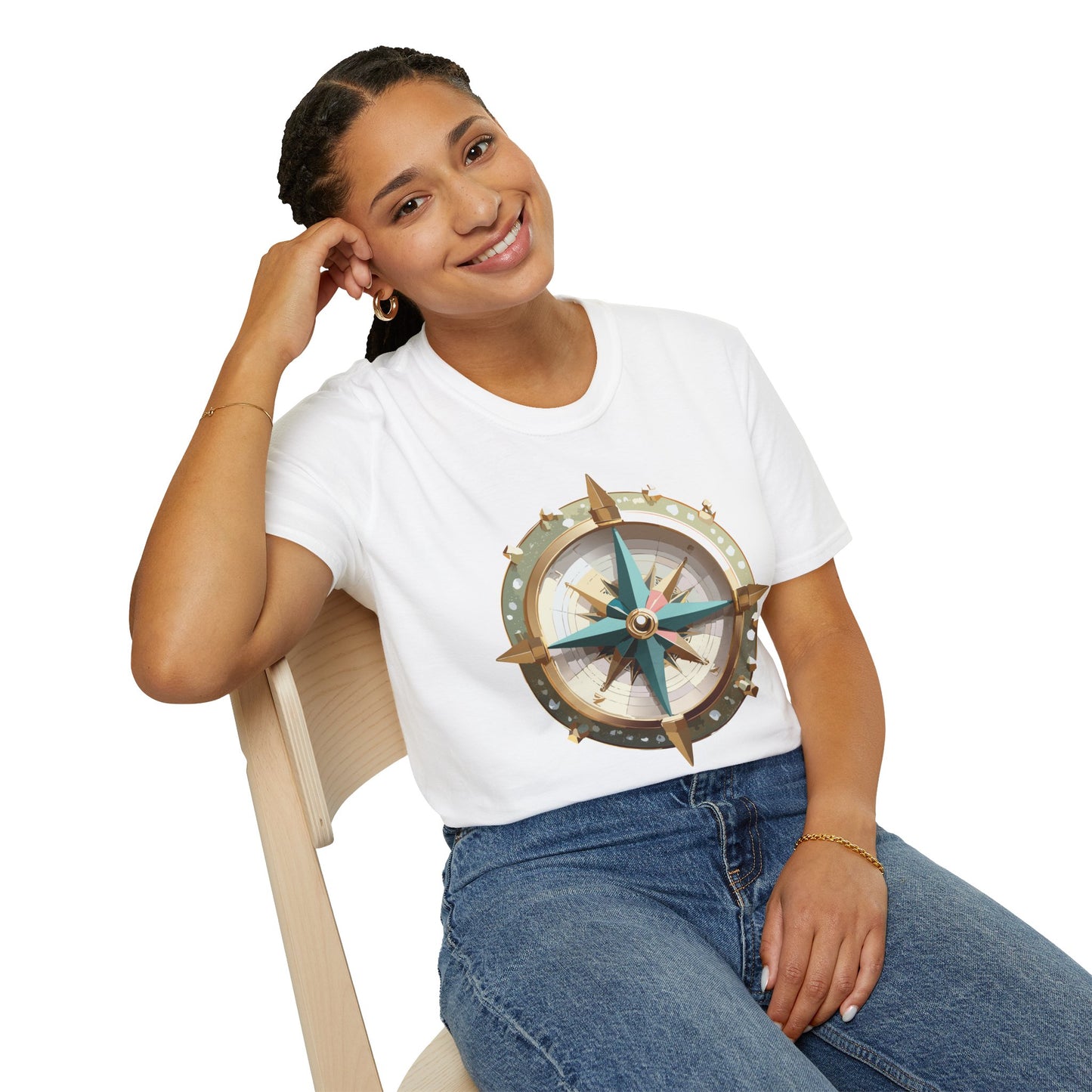 Compass T Shirt, Compass Shirt, Shirt with Compass, Navigator Shirt