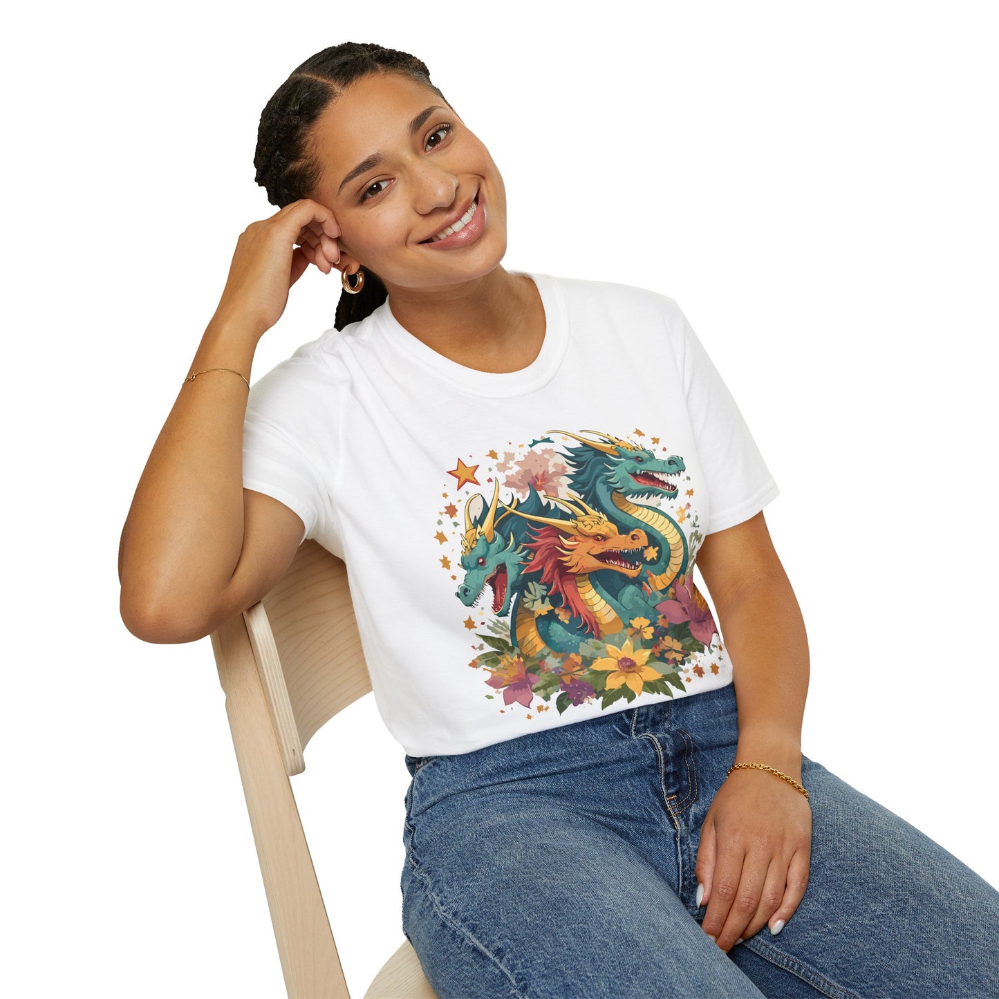 Dragon T Shirt, Dragon Shirt, Shirt with Animals, Animal Shirt