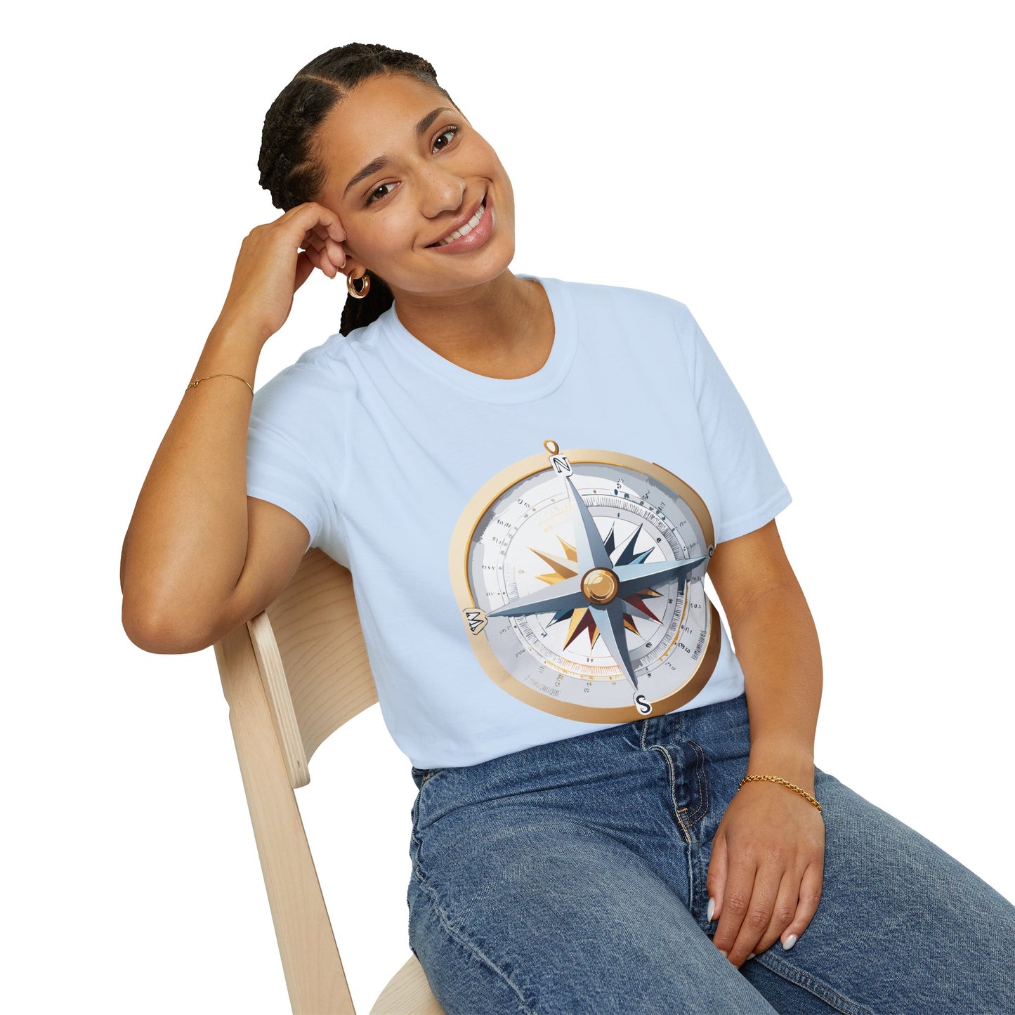 Compass T Shirt, Compass Shirt, Shirt with Compass, Navigator Shirt