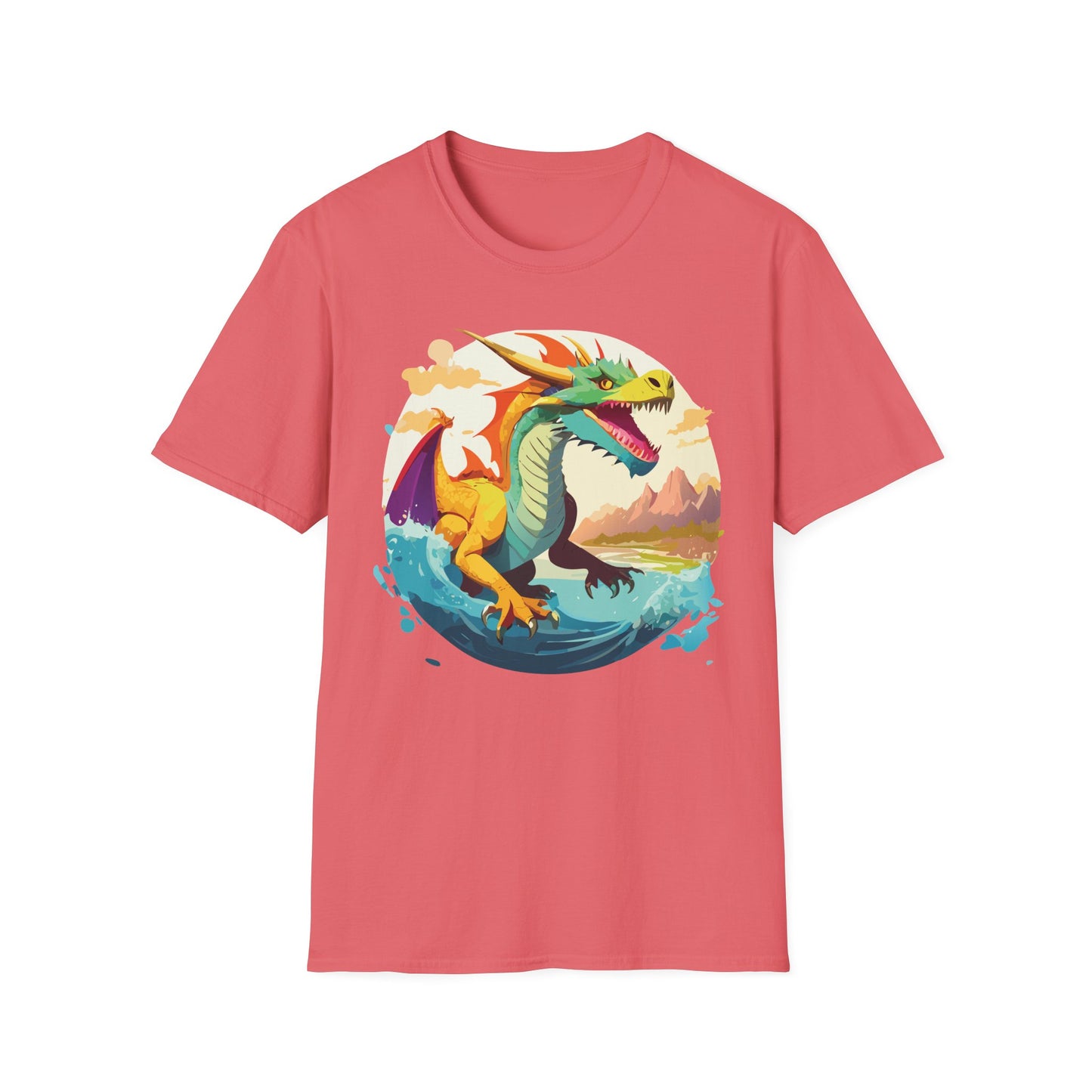 Dragon T Shirt, Dragon Shirt, Shirt with Animals, Animal Shirt