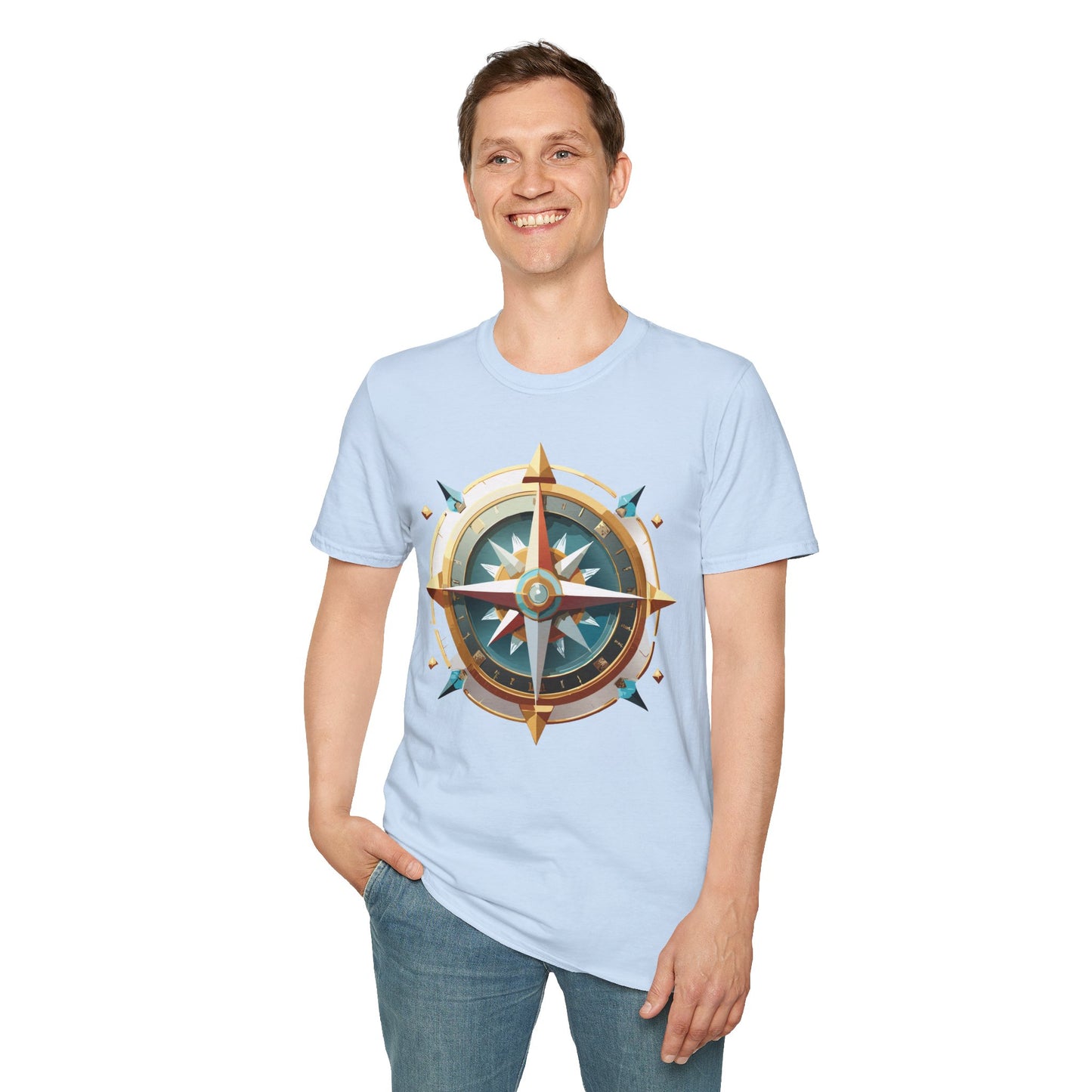 Compass T Shirt, Compass Shirt, Shirt with Compass, Navigator Shirt