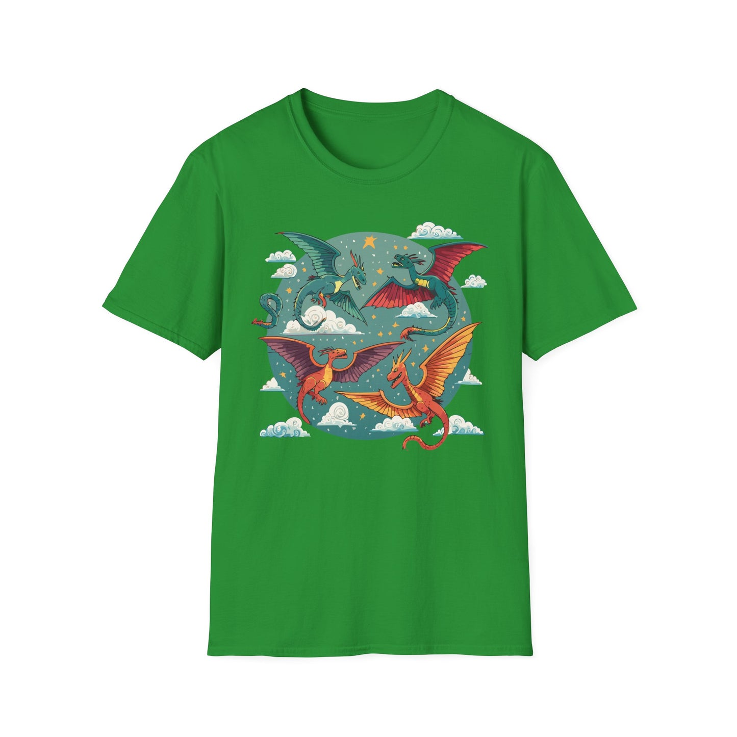 Dragon T Shirt, Dragon Shirt, Shirt with Animals, Animal Shirt