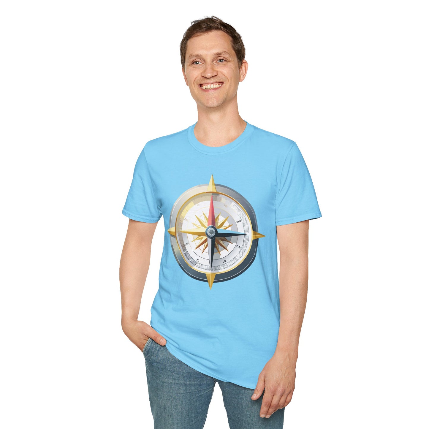 Compass T Shirt, Compass Shirt, Shirt with Compass, Navigator Shirt