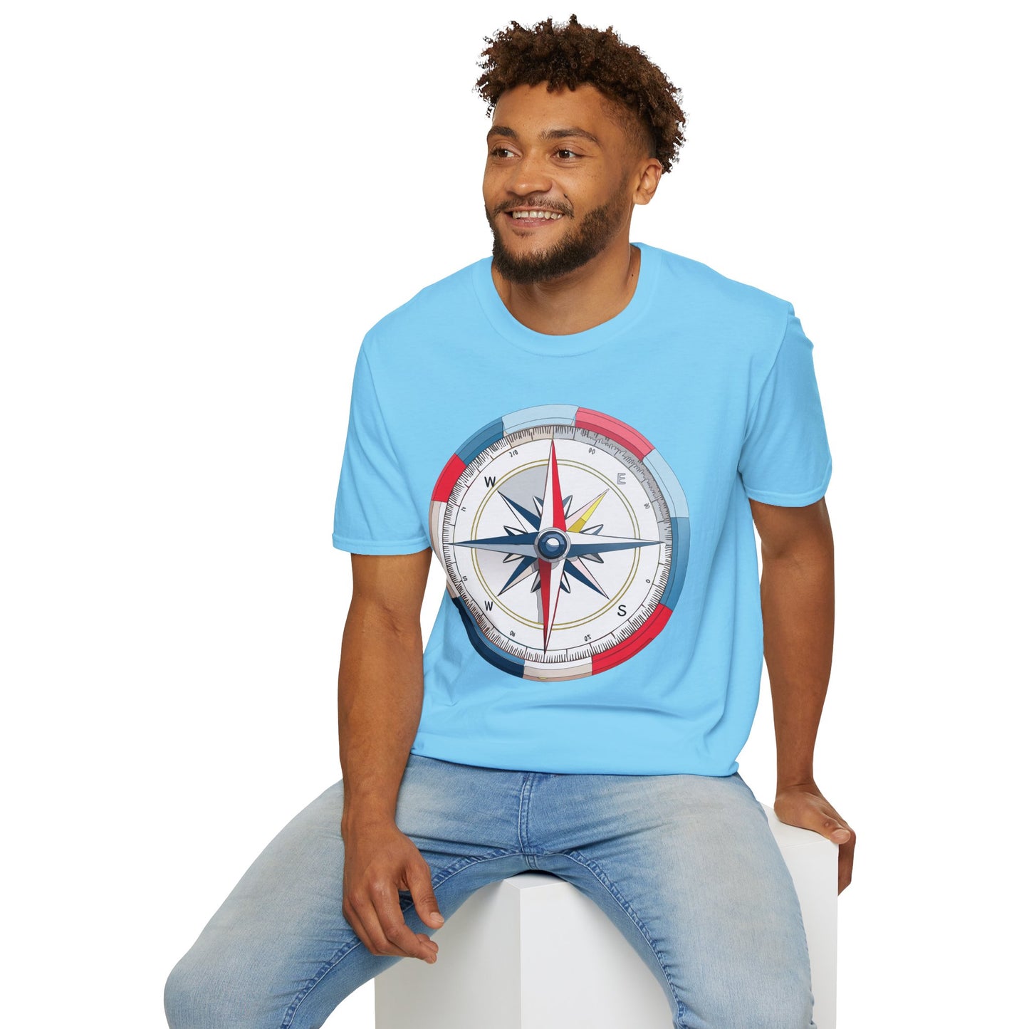 Compass T Shirt, Compass Shirt, Shirt with Compass, Navigator Shirt
