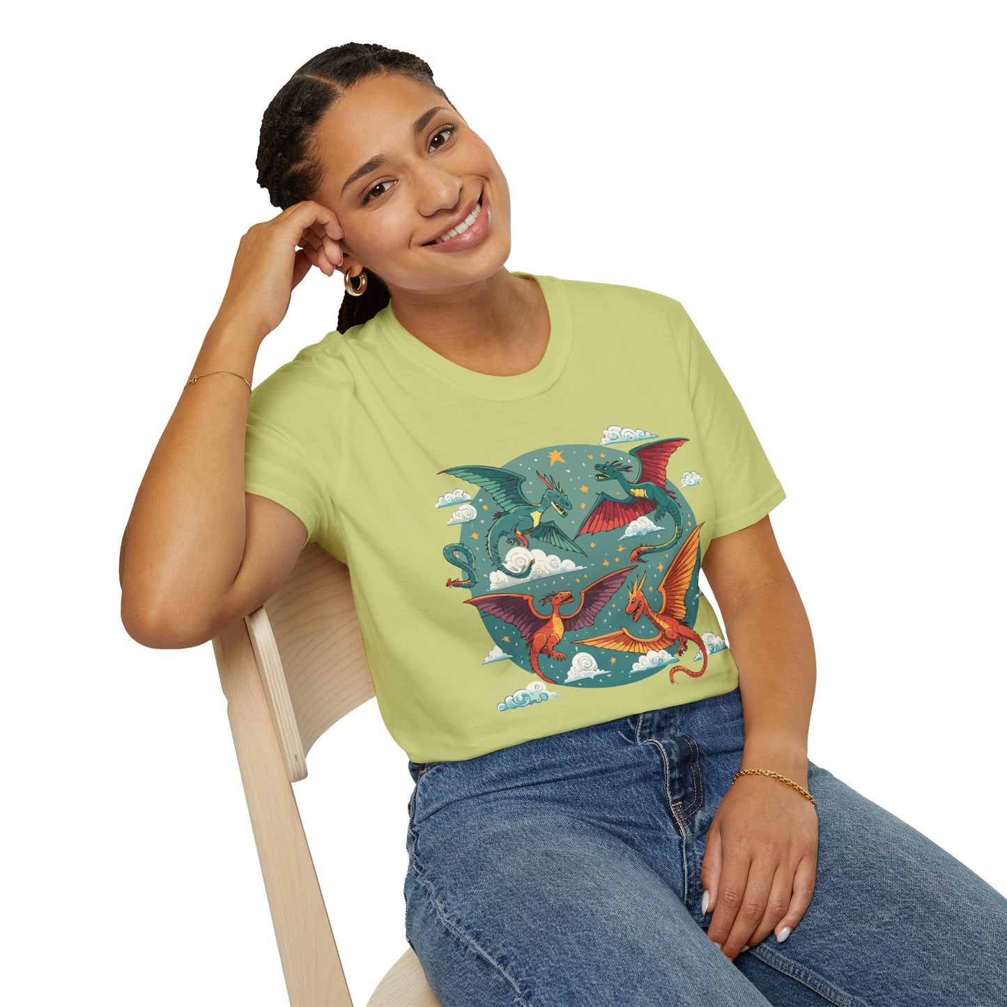 Dragon T Shirt, Dragon Shirt, Shirt with Animals, Animal Shirt