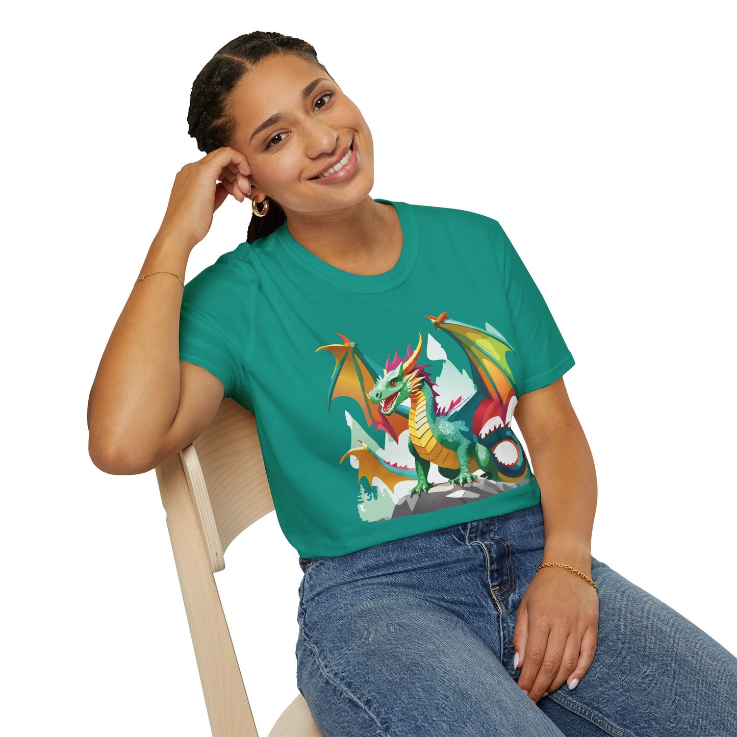 Dragon T Shirt, Dragon Shirt, Shirt with Animals, Animal Shirt