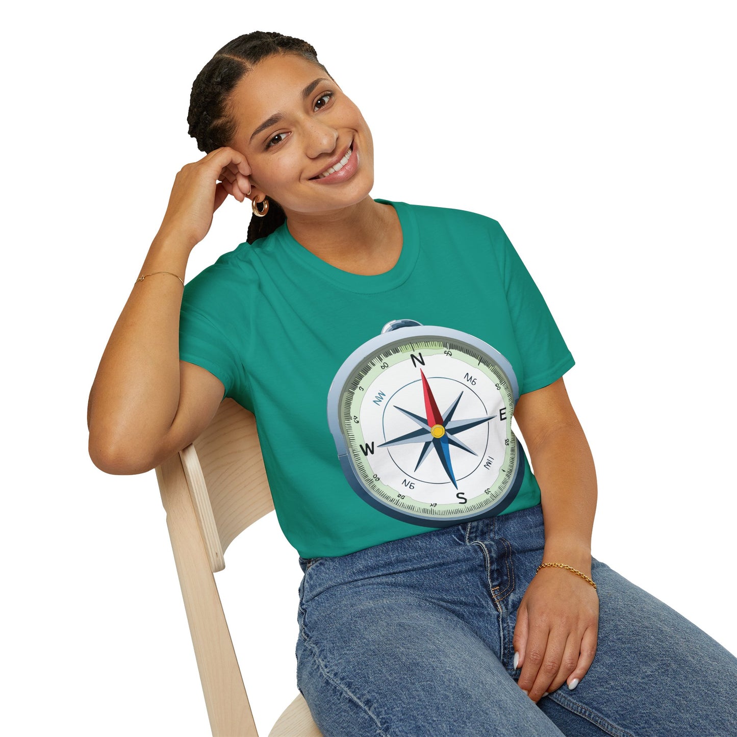 Compass T Shirt, Compass Shirt, Shirt with Compass, Navigator Shirt