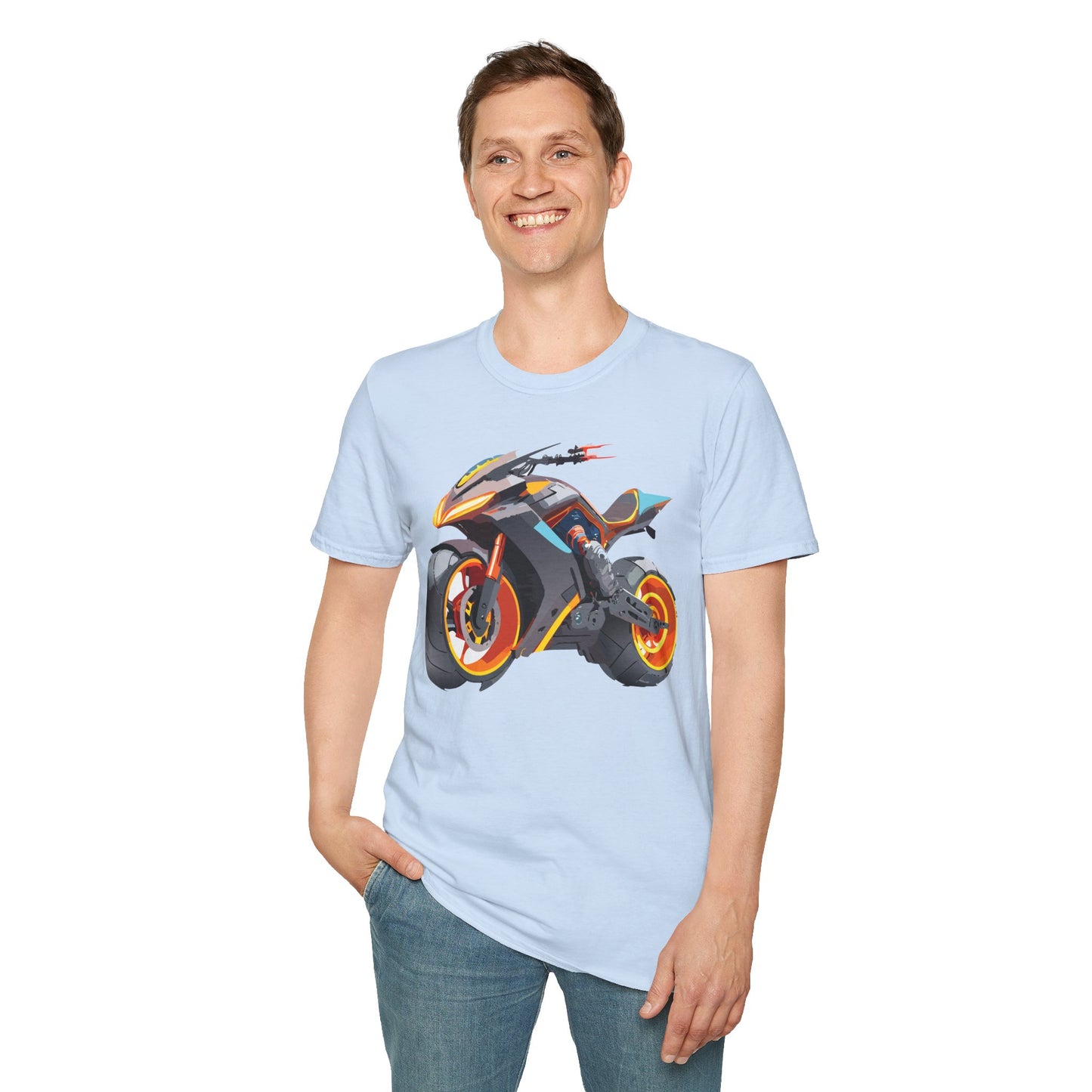 Bike T Shirt, Moto Shirt, Shirt with Motorcycle, MTB T Shirts