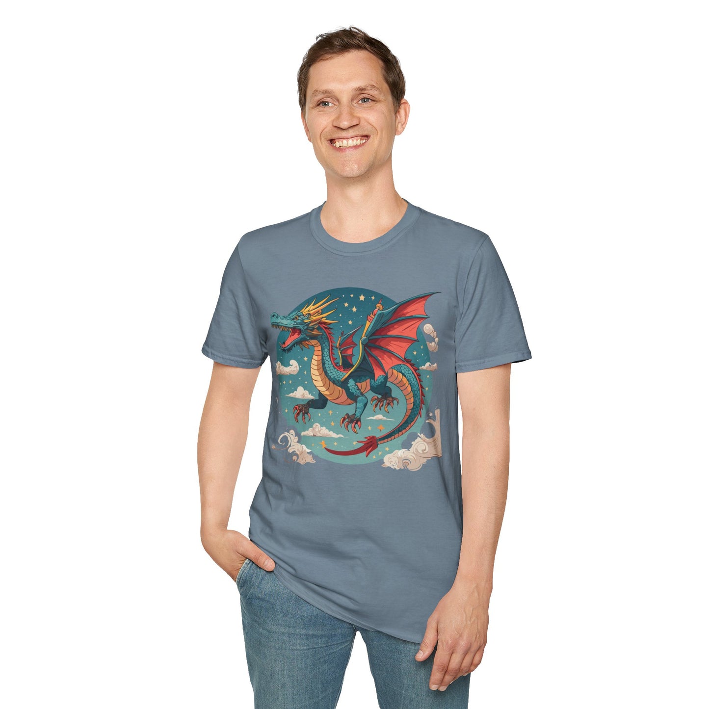 Dragon T Shirt, Dragon Shirt, Shirt with Animals, Animal Shirt