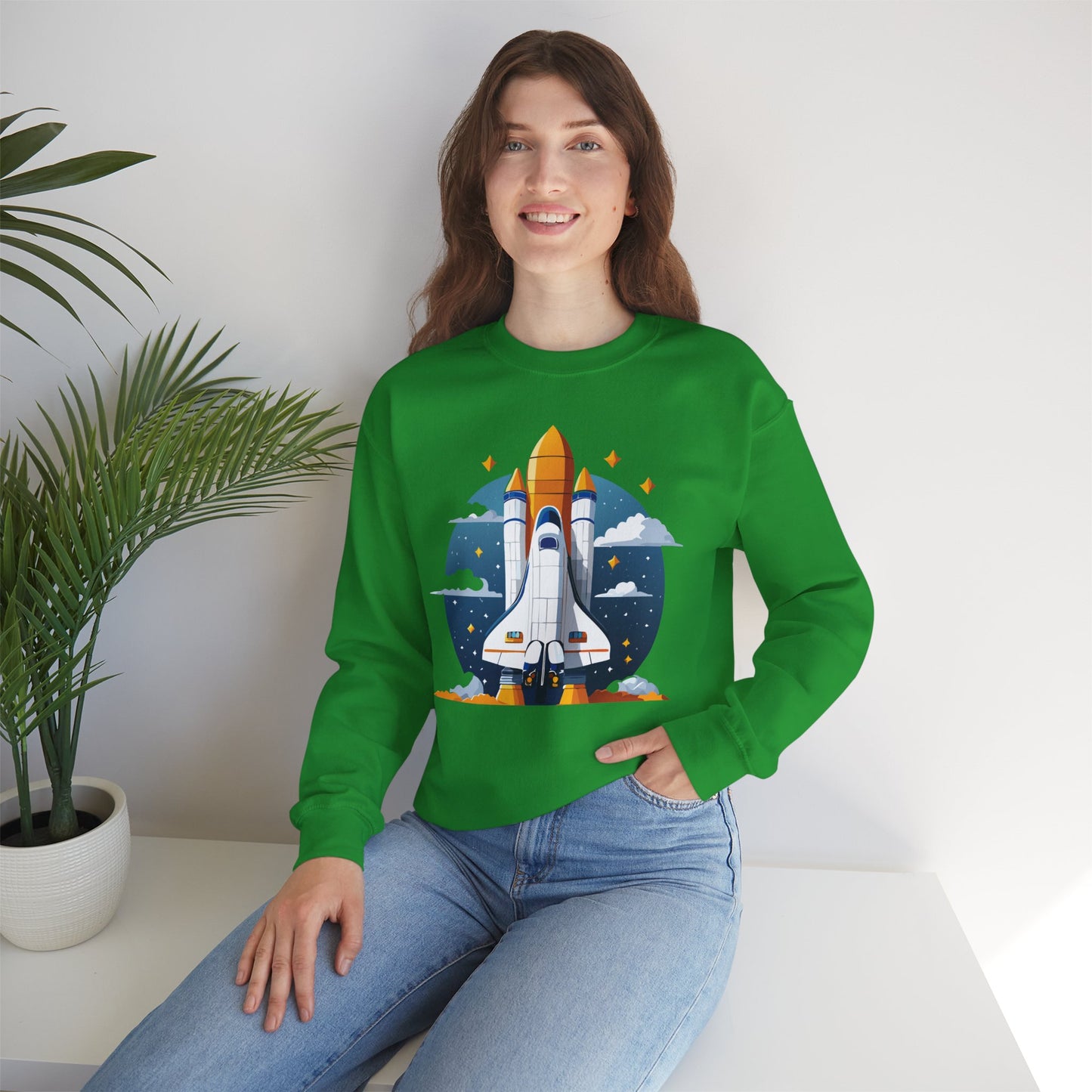 Space Shuttle Sweatshirt, Cosmic Sweatshirt, Astronaut Sweatshirt, Space Cosmic Sweatshirt