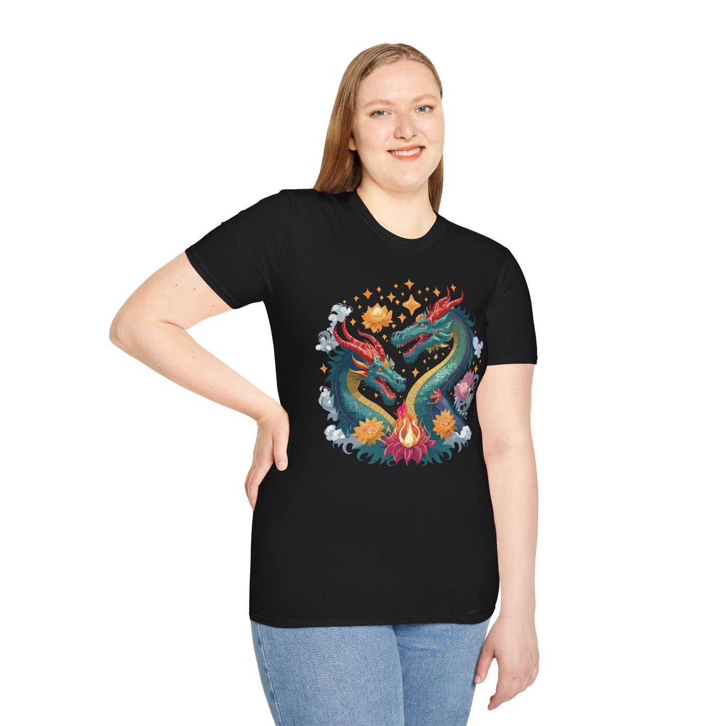 Dragon T Shirt, Dragon Shirt, Shirt with Animals, Animal Shirt