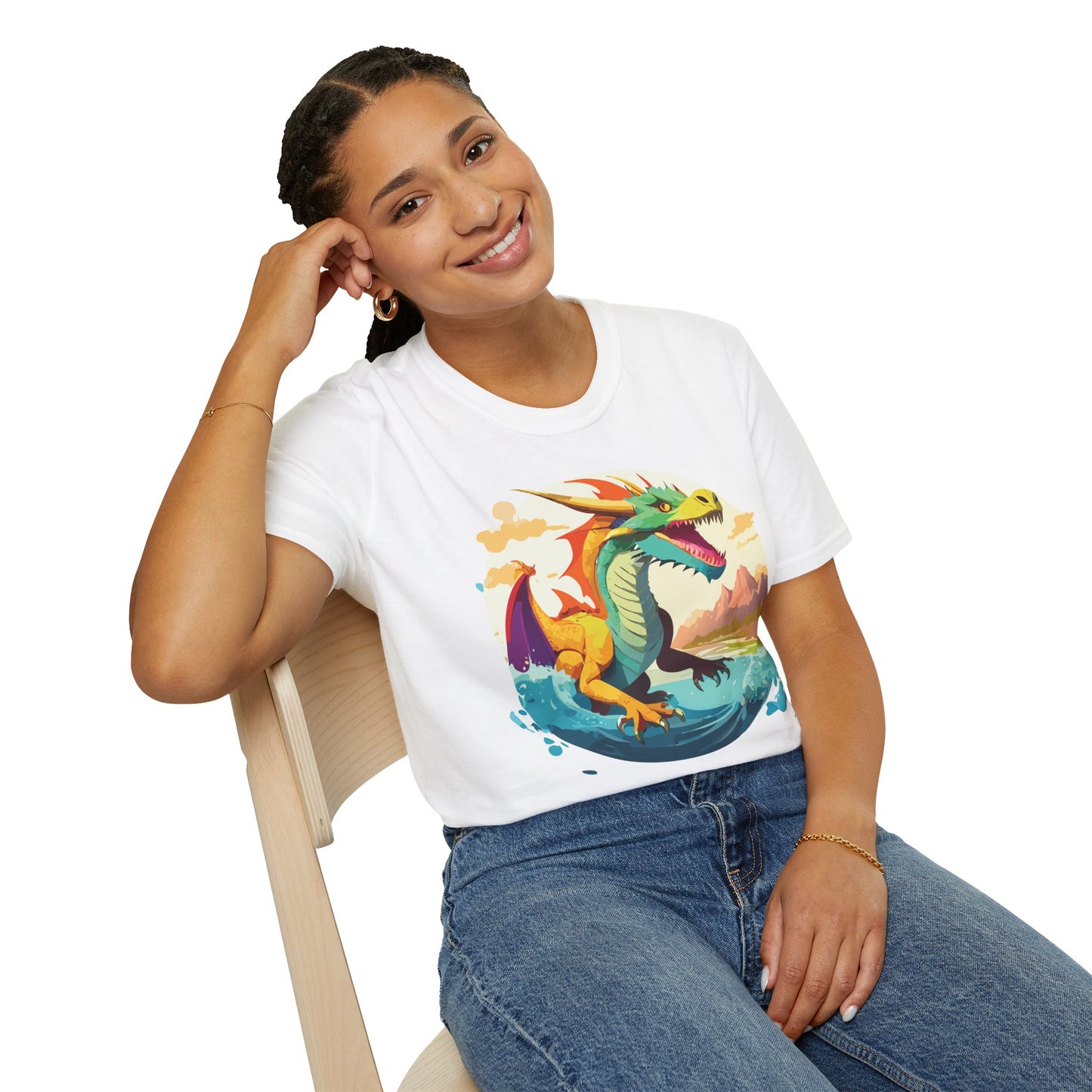 Dragon T Shirt, Dragon Shirt, Shirt with Animals, Animal Shirt