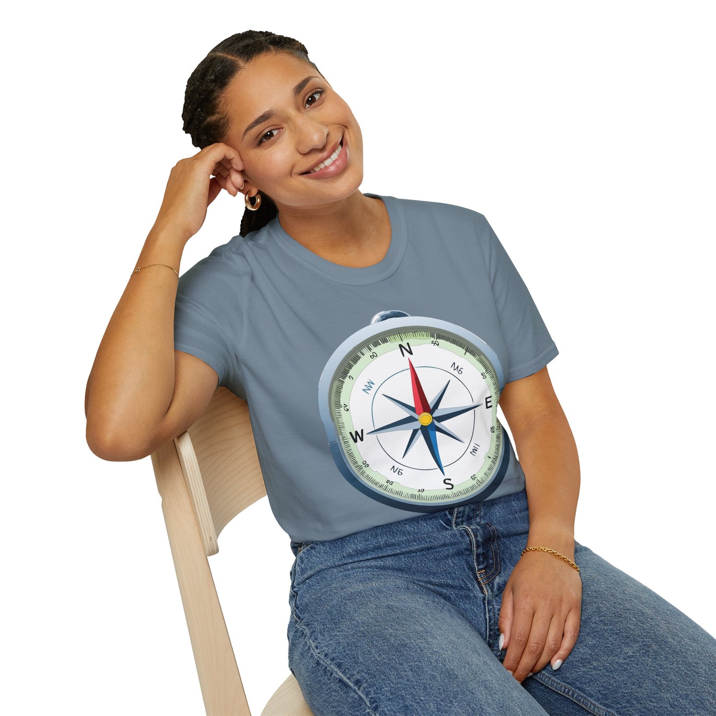 Compass T Shirt, Compass Shirt, Shirt with Compass, Navigator Shirt