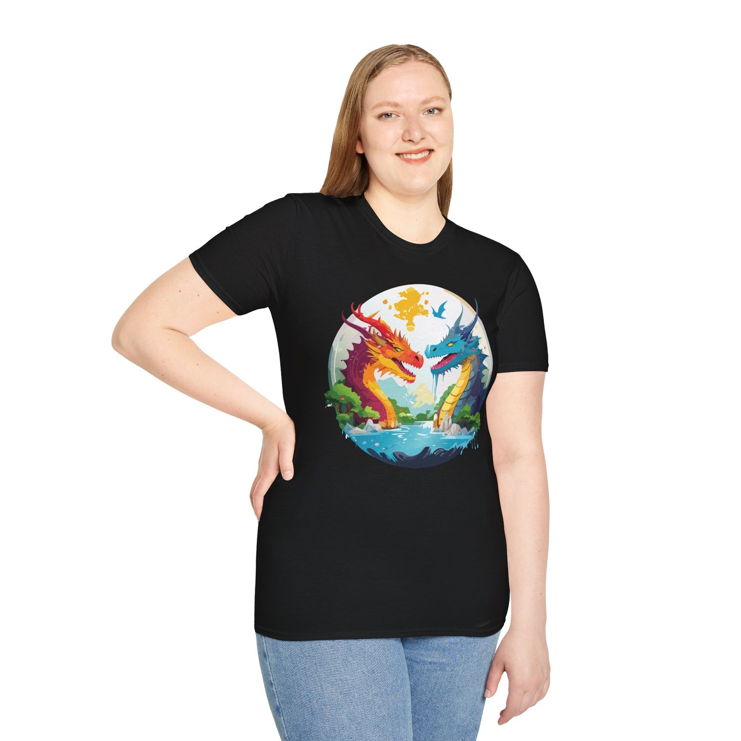 Dragon T Shirt, Dragon Shirt, Shirt with Animals, Animal Shirt