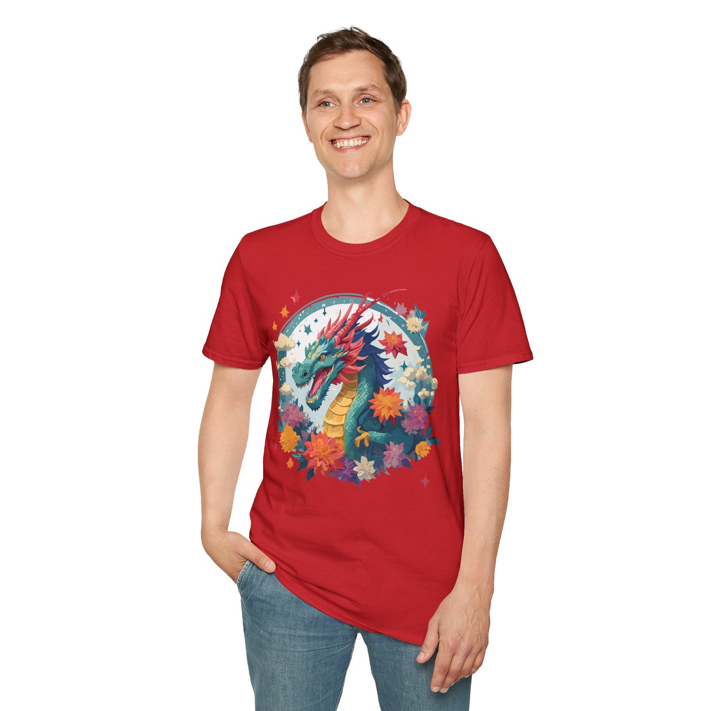 Dragon T Shirt, Dragon Shirt, Shirt with Animals, Animal Shirt