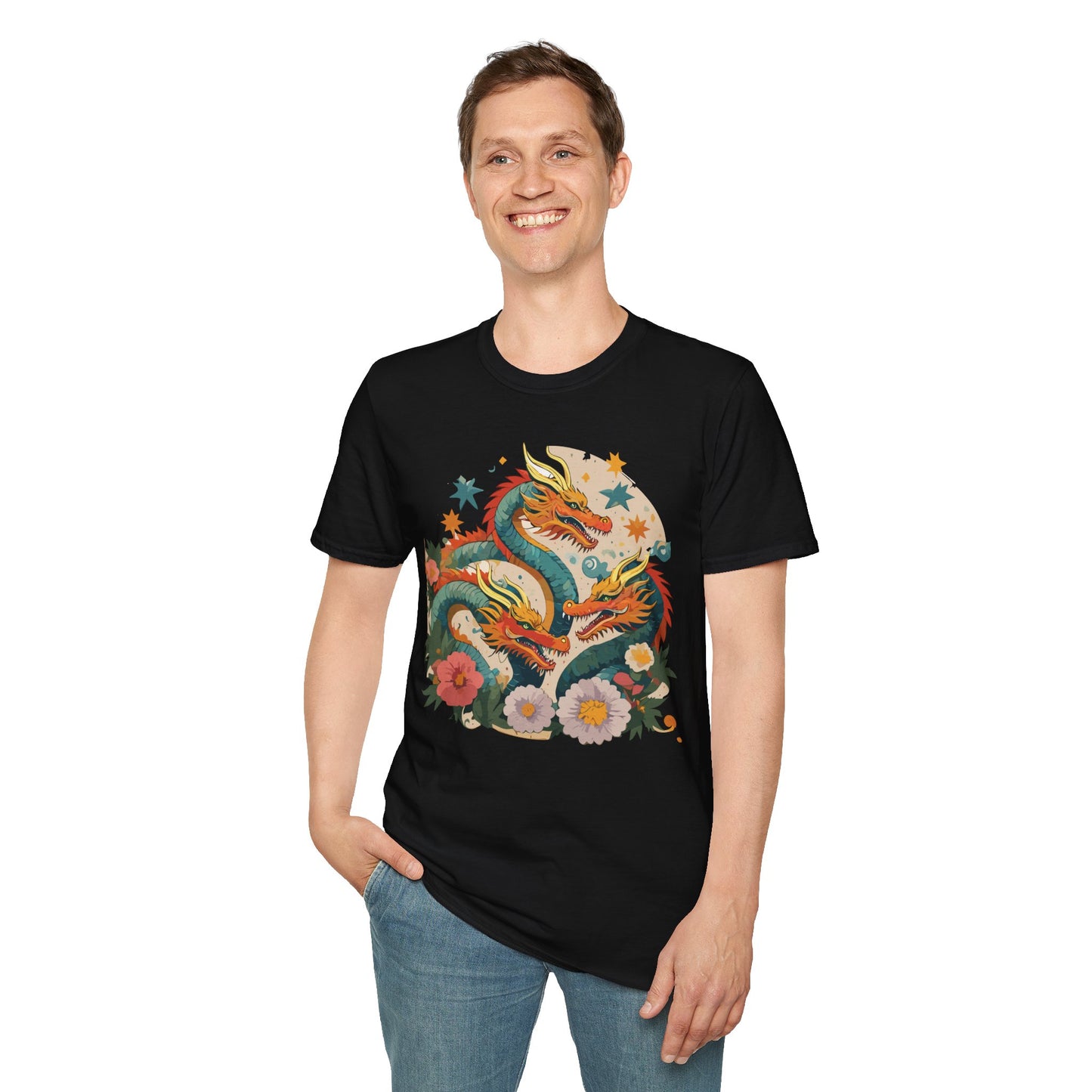Dragon T Shirt, Dragon Shirt, Shirt with Animals, Animal Shirt