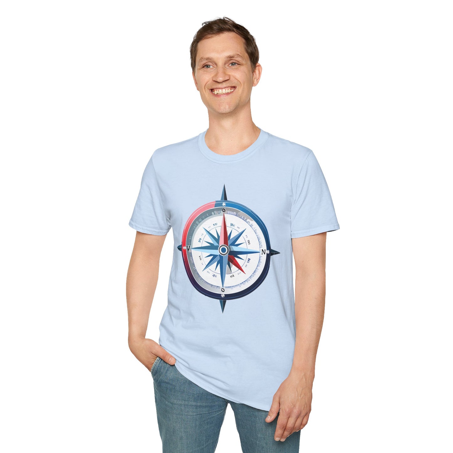 Compass T Shirt, Compass Shirt, Shirt with Compass, Navigator Shirt