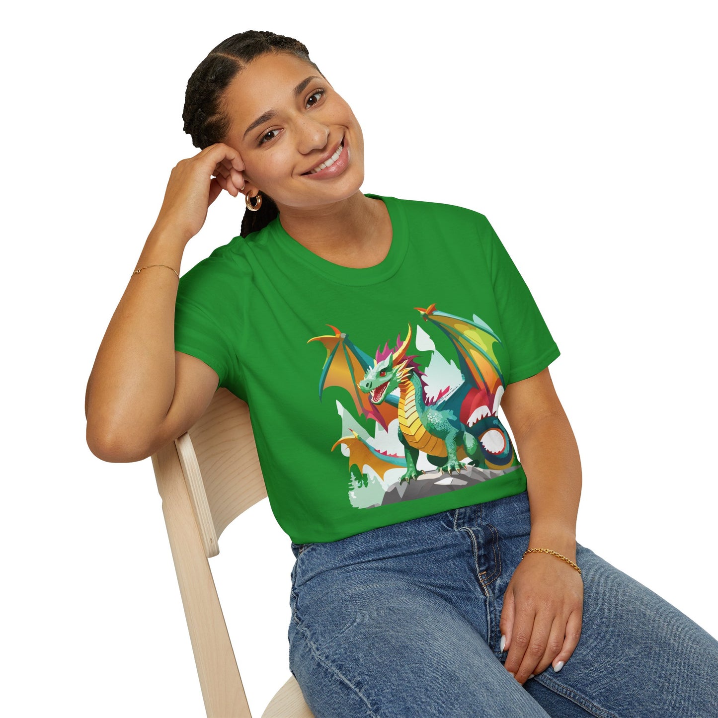 Dragon T Shirt, Dragon Shirt, Shirt with Animals, Animal Shirt