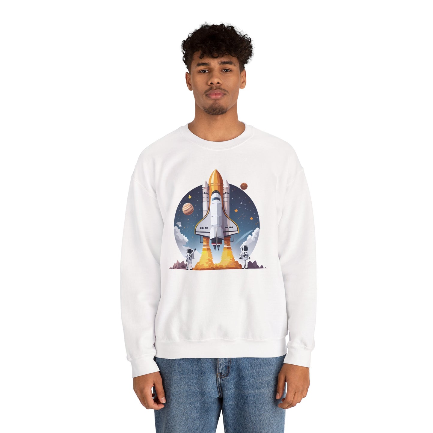 Space Shuttle Sweatshirt, Cosmic Sweatshirt, Astronaut Sweatshirt, Space Cosmic Sweatshirt