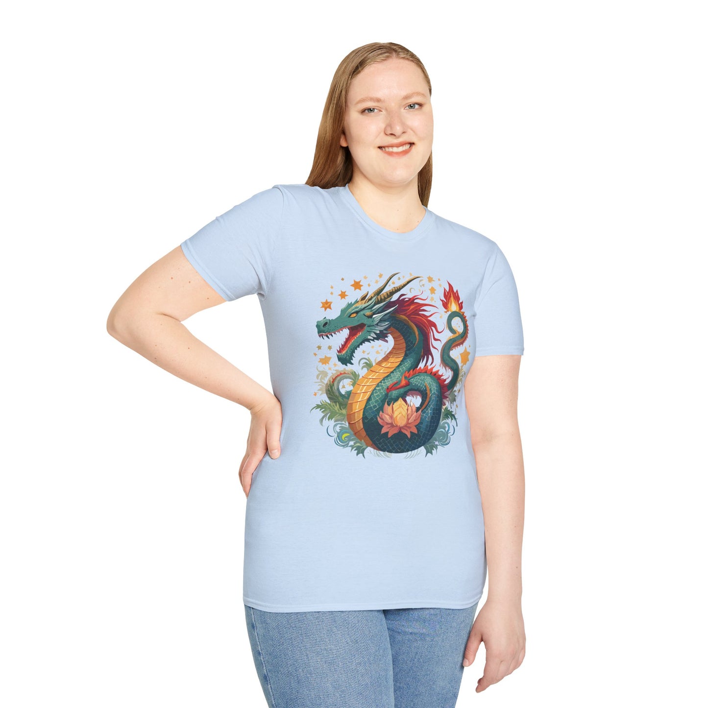 Dragon T Shirt, Dragon Shirt, Shirt with Animals, Animal Shirt