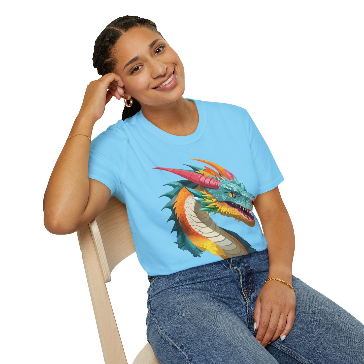Dragon T Shirt, Dragon Shirt, Shirt with Animals, Animal Shirt