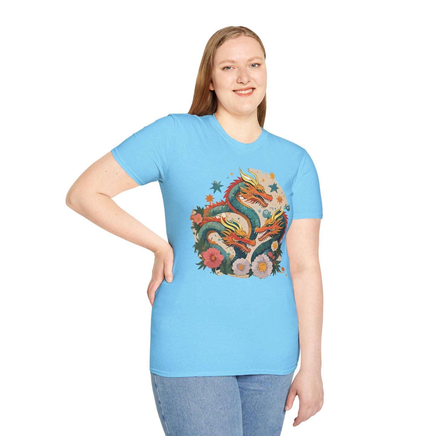 Dragon T Shirt, Dragon Shirt, Shirt with Animals, Animal Shirt