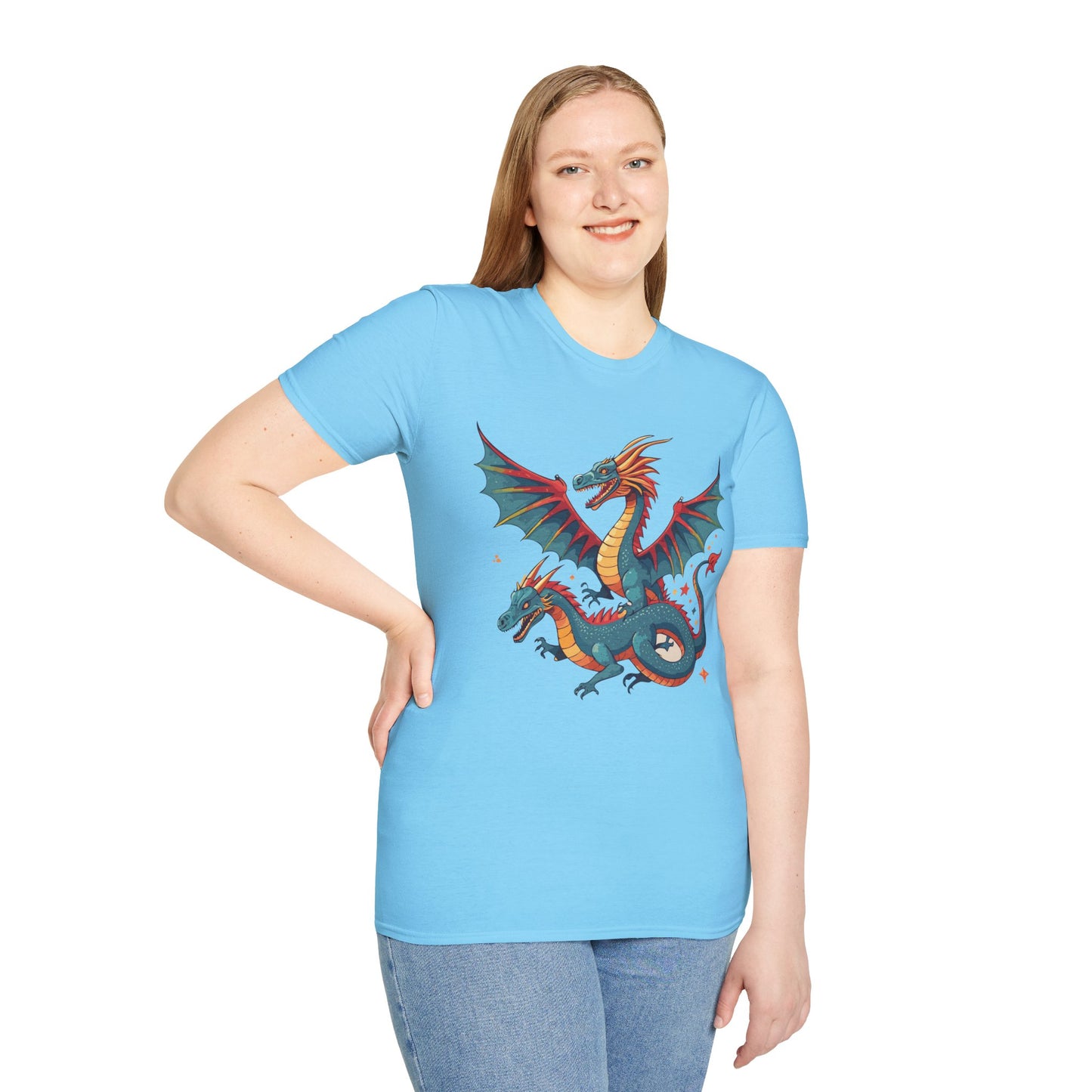 Dragon T Shirt, Dragon Shirt, Shirt with Animals, Animal Shirt