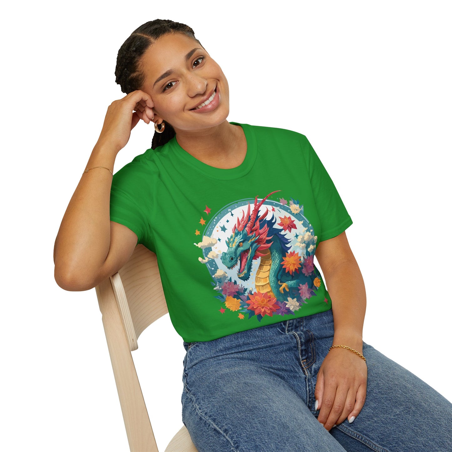 Dragon T Shirt, Dragon Shirt, Shirt with Animals, Animal Shirt