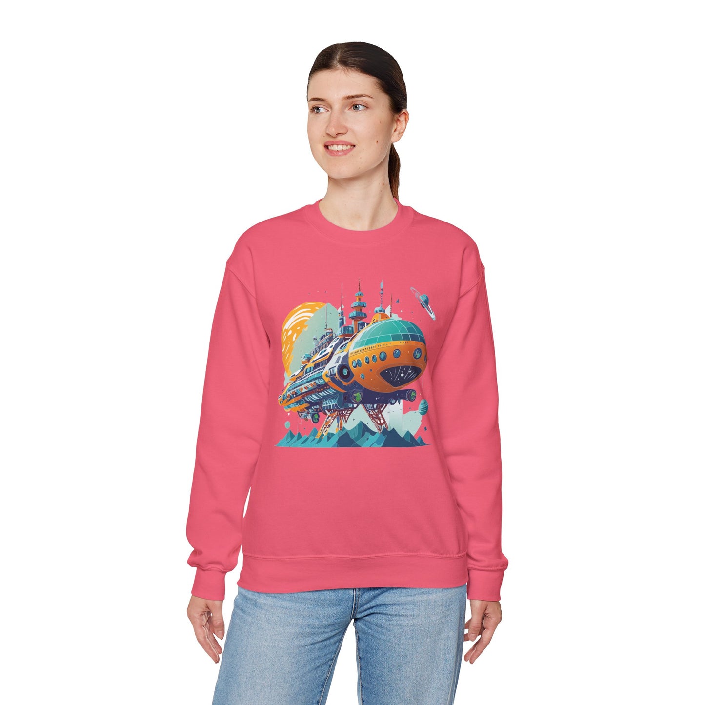 Space Shuttle Sweatshirt, Cosmic Sweatshirt, Astronaut Sweatshirt, Space Cosmic Sweatshirt