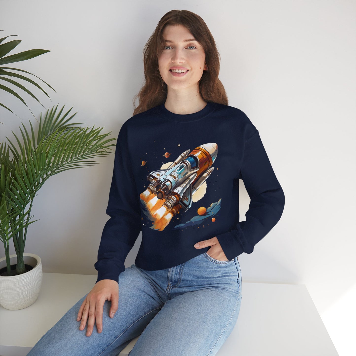 Space Shuttle Sweatshirt, Cosmic Sweatshirt, Astronaut Sweatshirt, Space Cosmic Sweatshirt