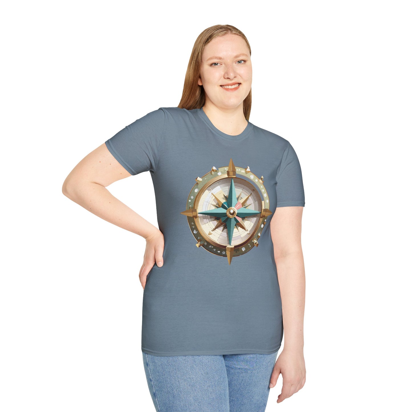 Compass T Shirt, Compass Shirt, Shirt with Compass, Navigator Shirt