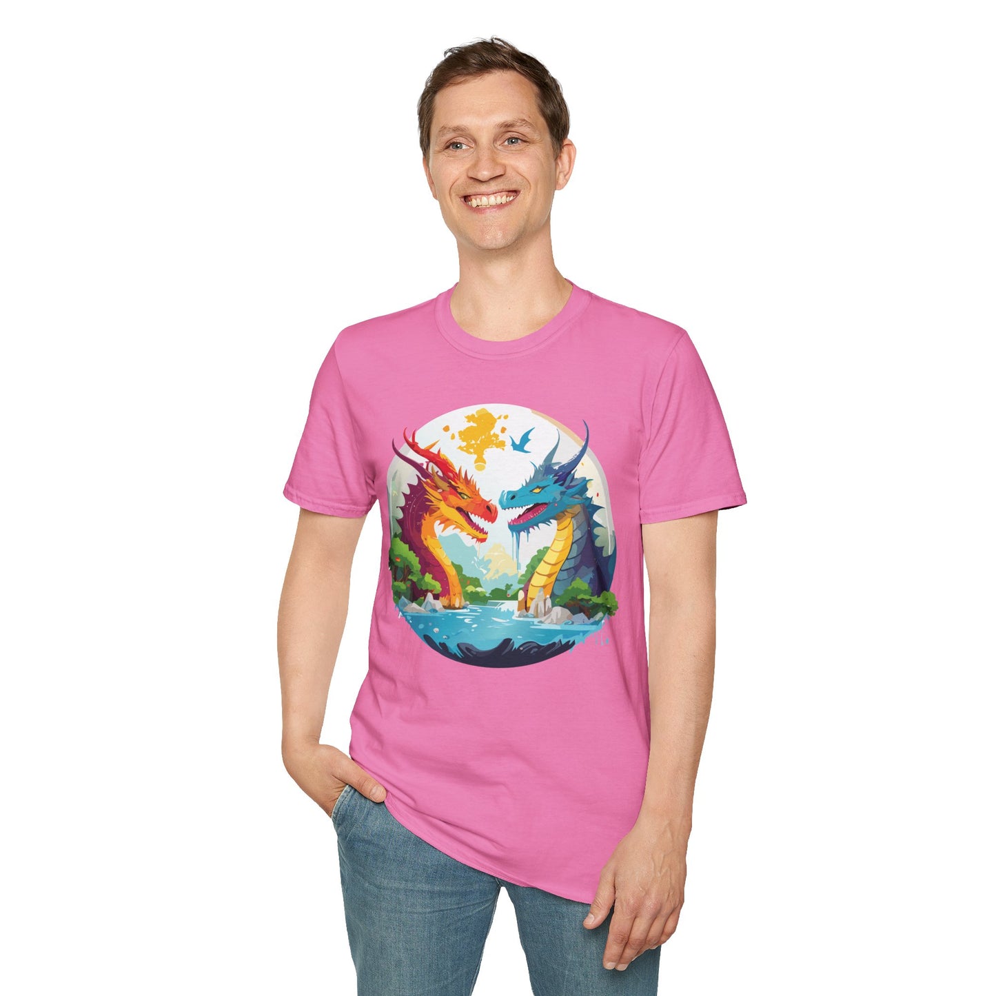 Dragon T Shirt, Dragon Shirt, Shirt with Animals, Animal Shirt