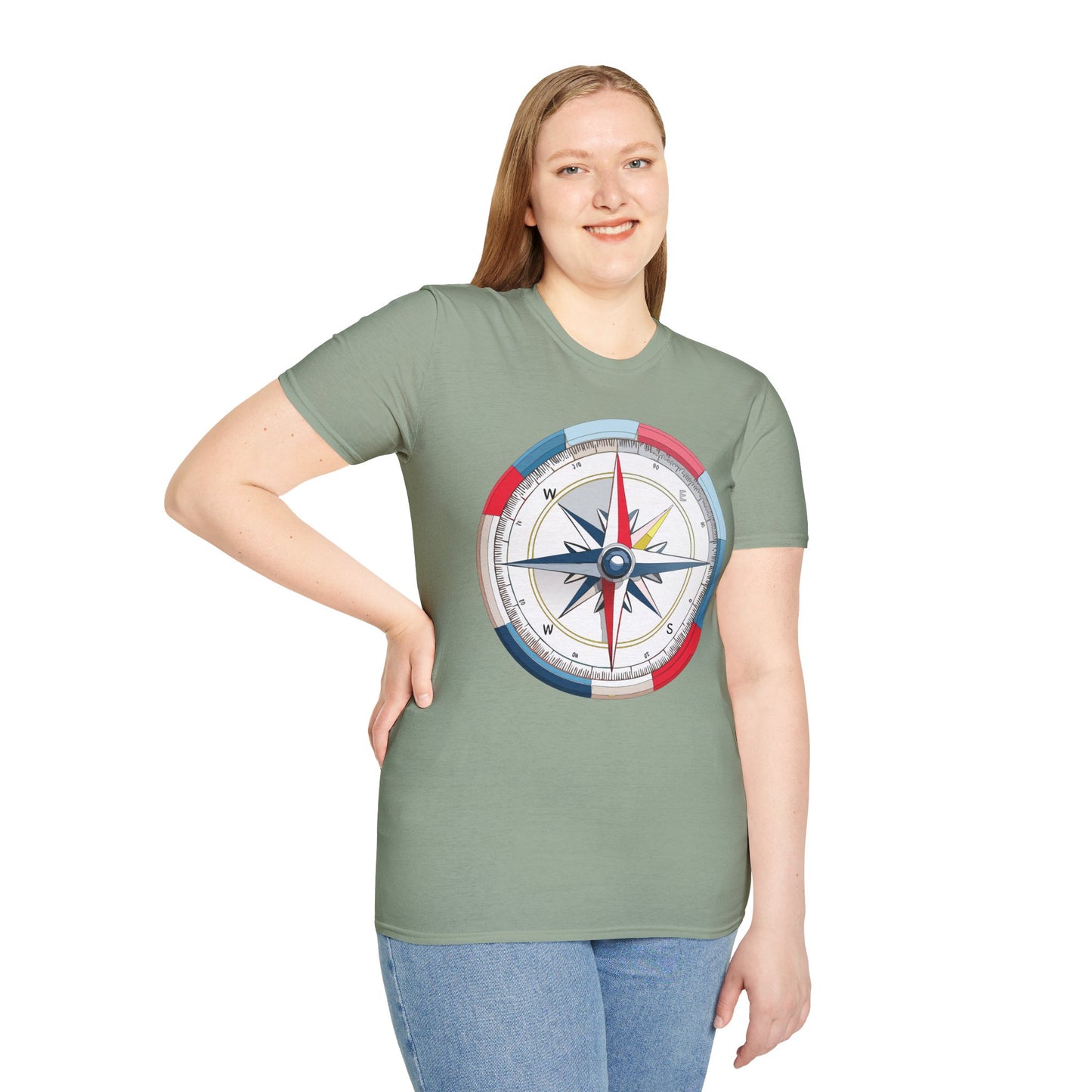 Compass T Shirt, Compass Shirt, Shirt with Compass, Navigator Shirt