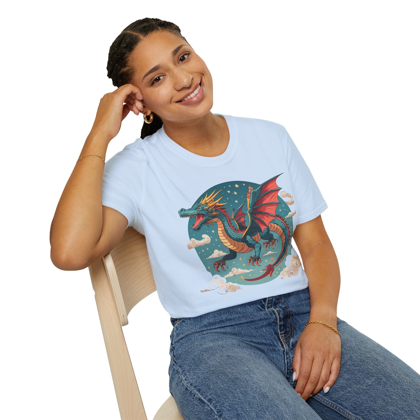 Dragon T Shirt, Dragon Shirt, Shirt with Animals, Animal Shirt