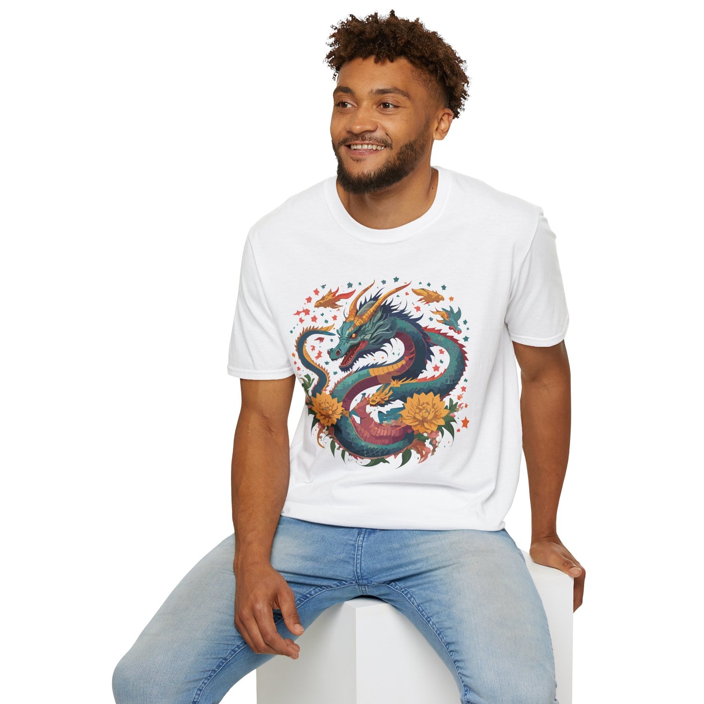 Dragon T Shirt, Dragon Shirt, Shirt with Animals, Animal Shirt