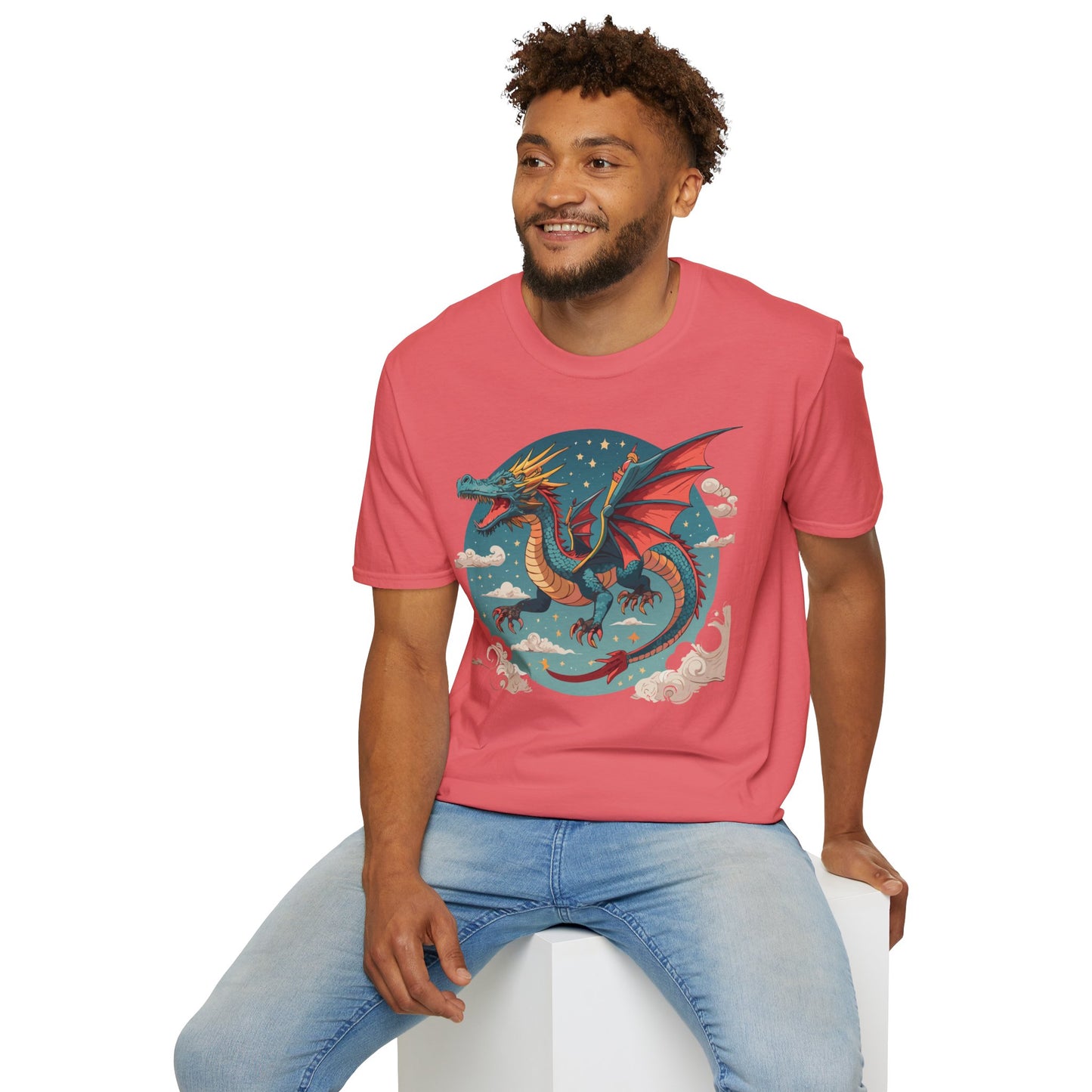Dragon T Shirt, Dragon Shirt, Shirt with Animals, Animal Shirt