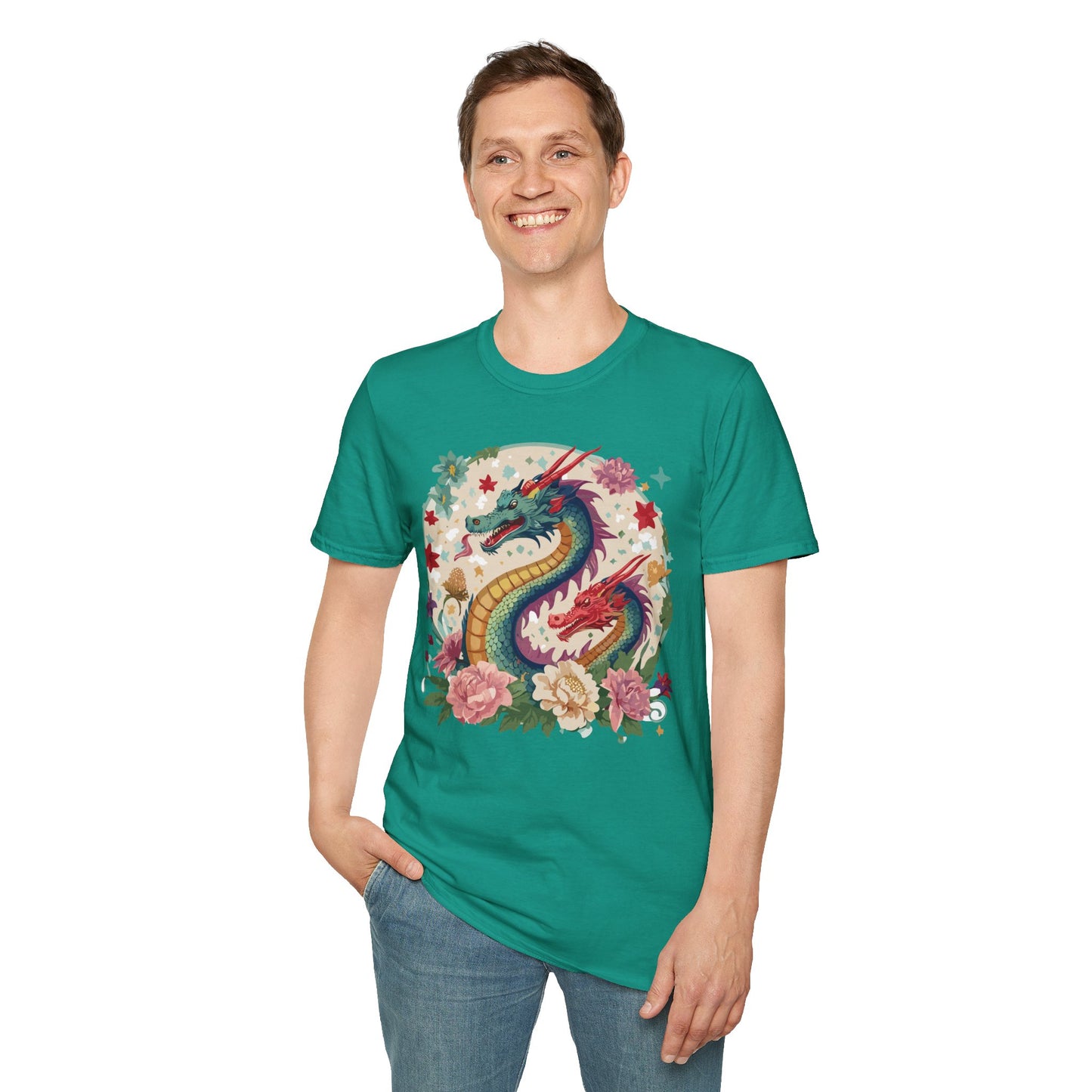 Dragon T Shirt, Dragon Shirt, Shirt with Animals, Animal Shirt