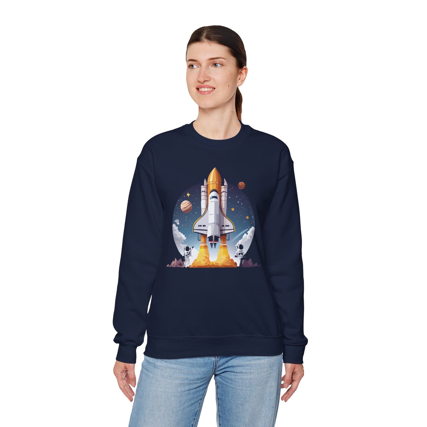 Space Shuttle Sweatshirt, Cosmic Sweatshirt, Astronaut Sweatshirt, Space Cosmic Sweatshirt
