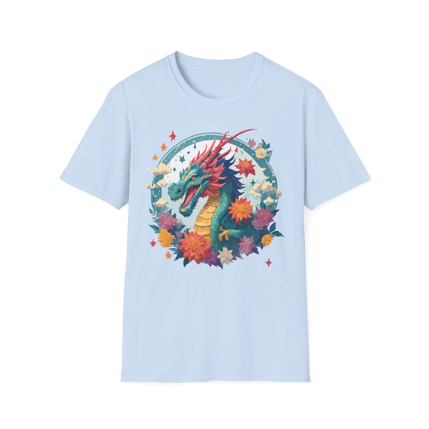 Dragon T Shirt, Dragon Shirt, Shirt with Animals, Animal Shirt