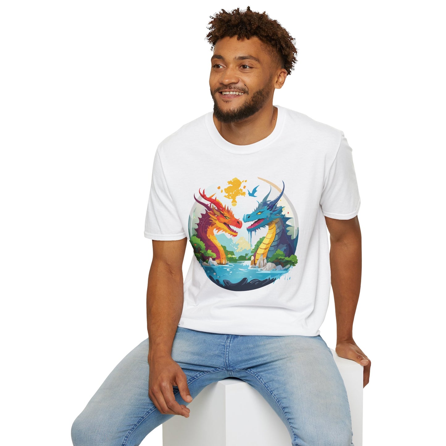 Dragon T Shirt, Dragon Shirt, Shirt with Animals, Animal Shirt