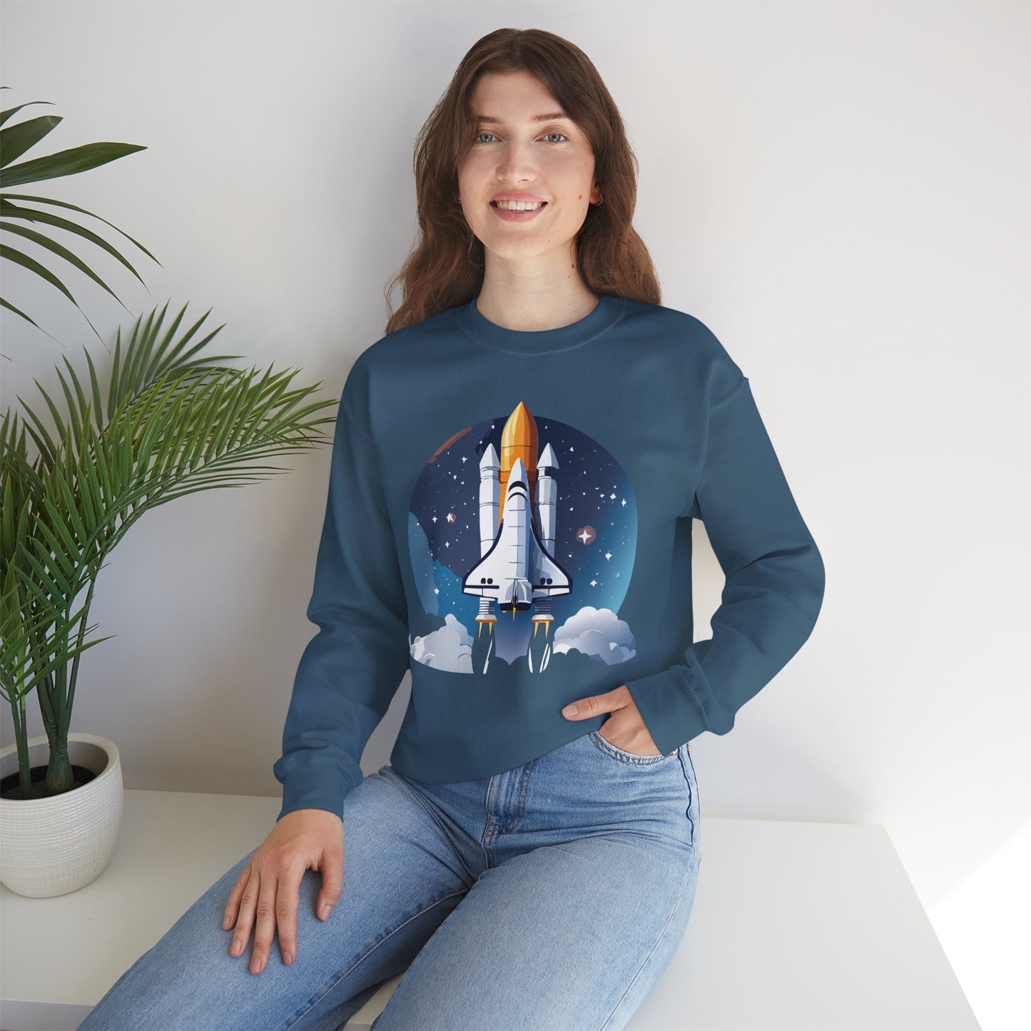 Space Shuttle Sweatshirt, Cosmic Sweatshirt, Astronaut Sweatshirt, Space Cosmic Sweatshirt