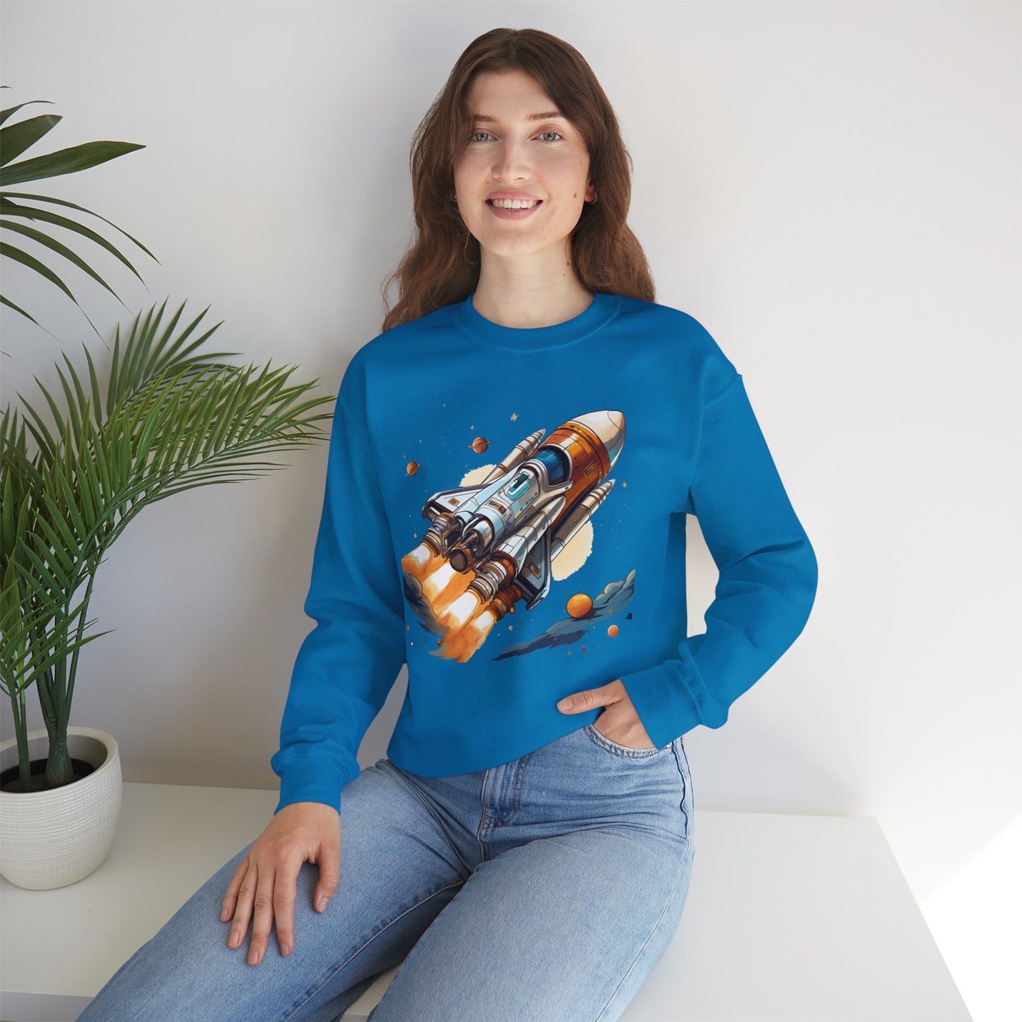 Space Shuttle Sweatshirt, Cosmic Sweatshirt, Astronaut Sweatshirt, Space Cosmic Sweatshirt
