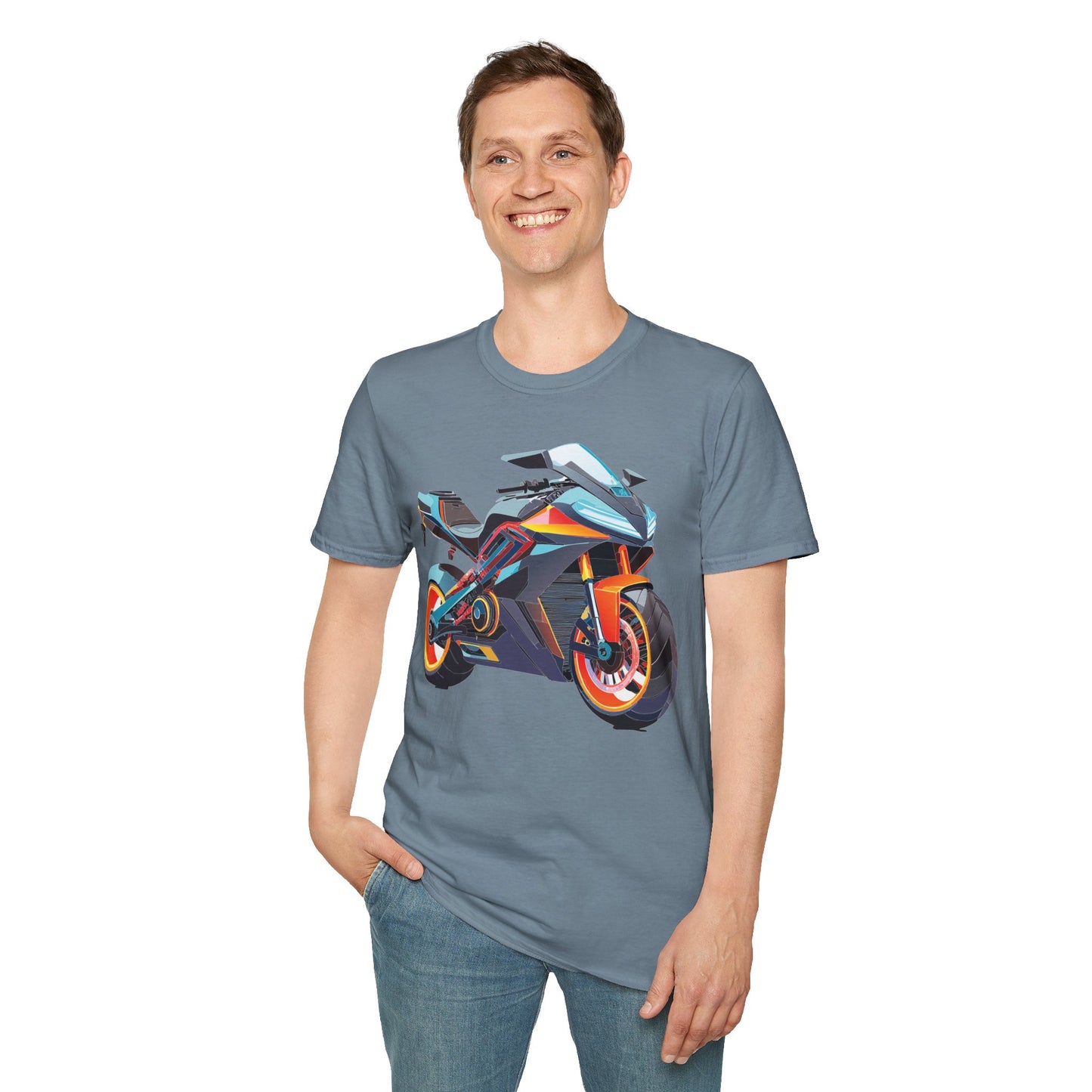 Bike T Shirt, Moto Shirt, Shirt with Motorcycle, MTB T Shirts