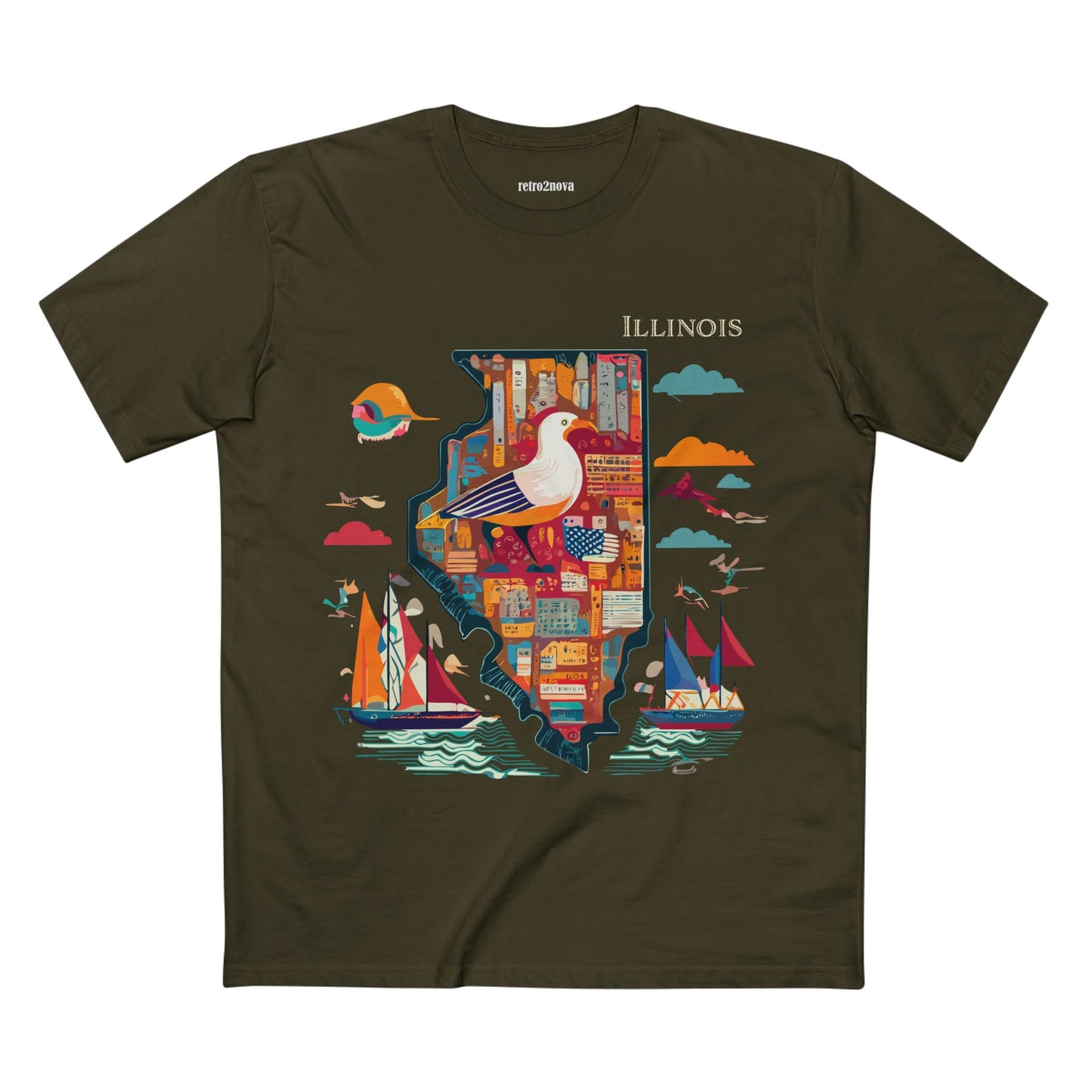 US State Shirts, Illinois Shirt