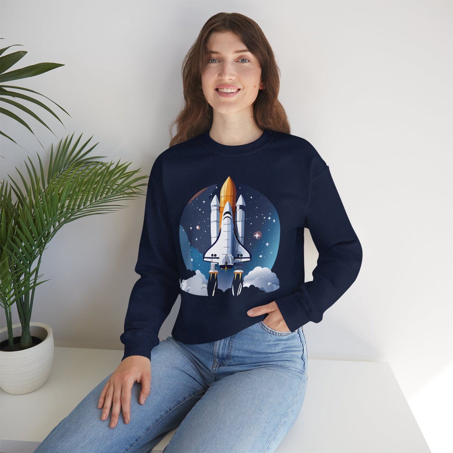 Space Shuttle Sweatshirt, Cosmic Sweatshirt, Astronaut Sweatshirt, Space Cosmic Sweatshirt