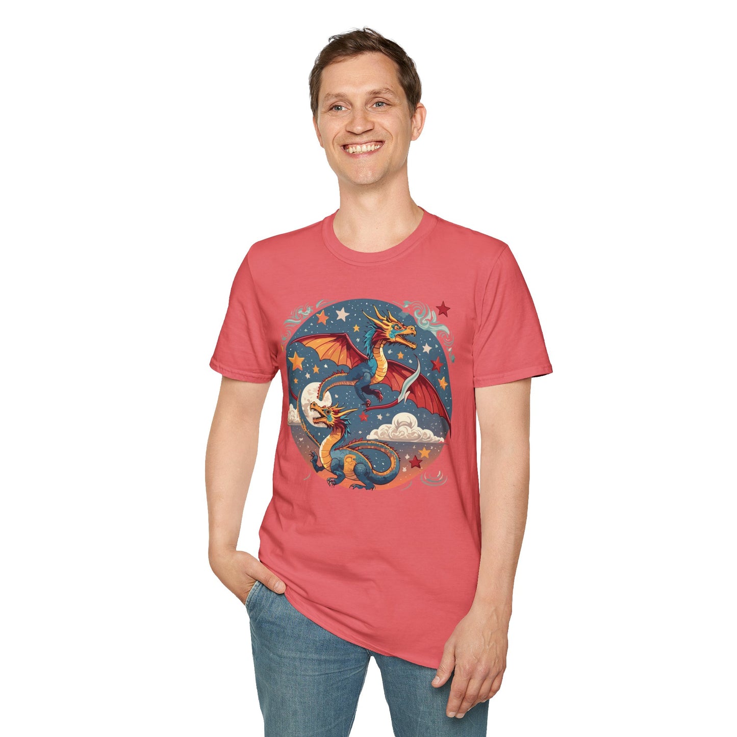 Dragon T Shirt, Dragon Shirt, Shirt with Animals, Animal Shirt