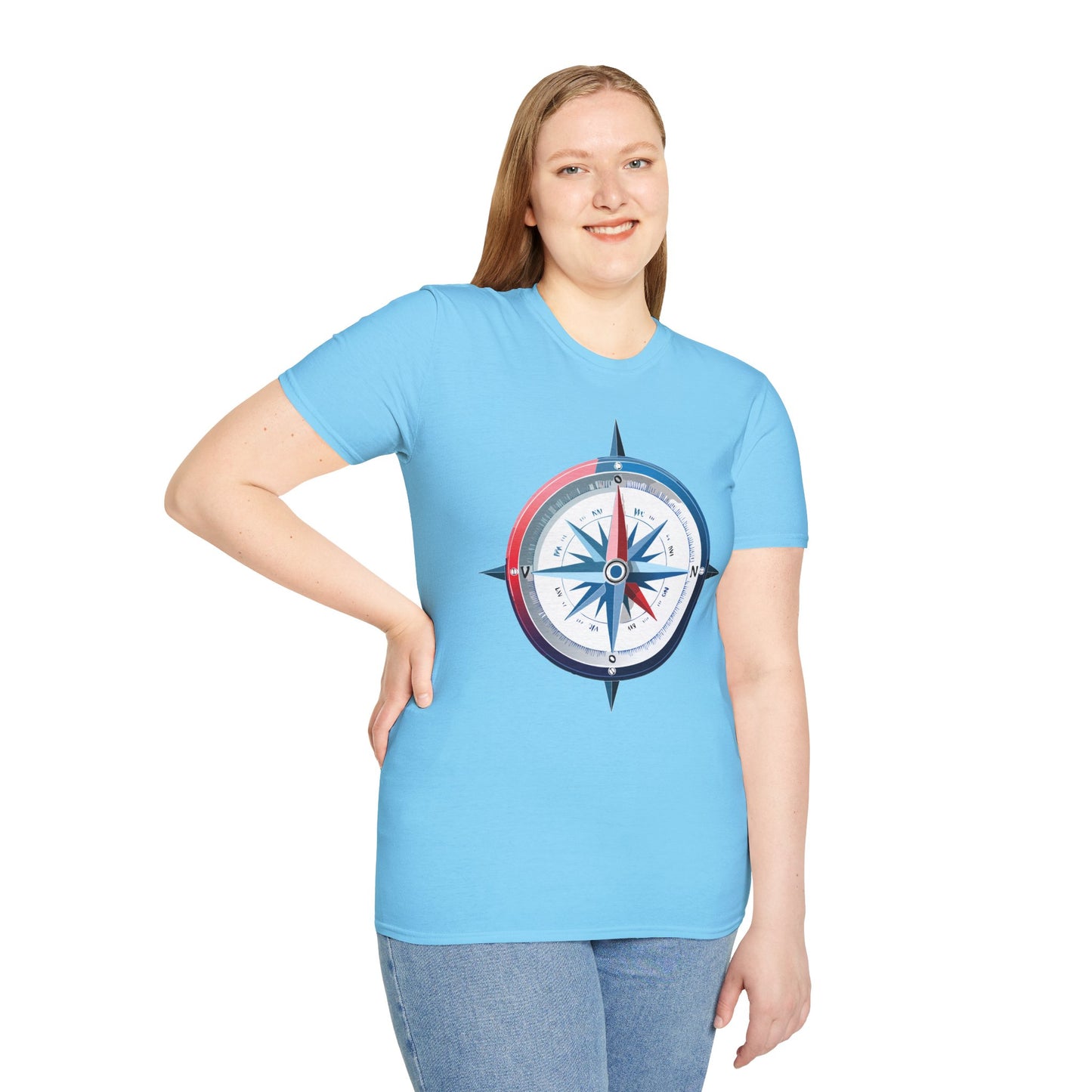 Compass T Shirt, Compass Shirt, Shirt with Compass, Navigator Shirt